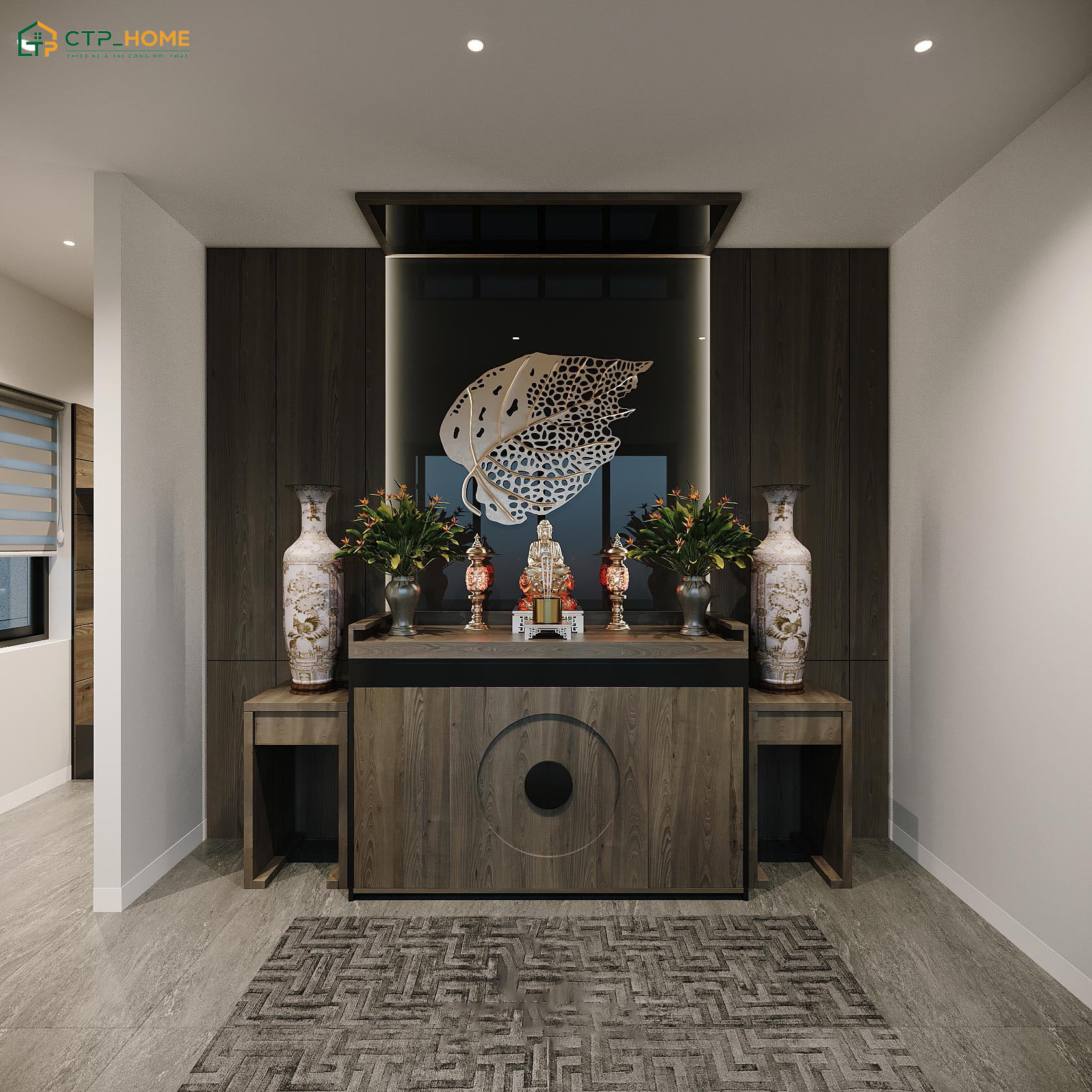 CTP Home là đơn vị thiết kế nội thất phòng thờ uy tín, chất lượng với mức giá phải chăng