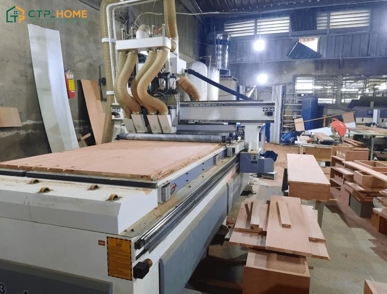 Xưởng sản xuất nội thất của CTP Home là địa chỉ uy tín được nhiều khách hàng đánh giá cao