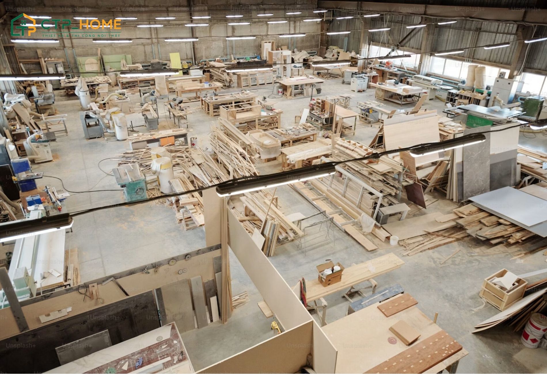Quy trình sản xuất nội thất tại xưởng đối với đơn vị yêu cầu số lượng lớn