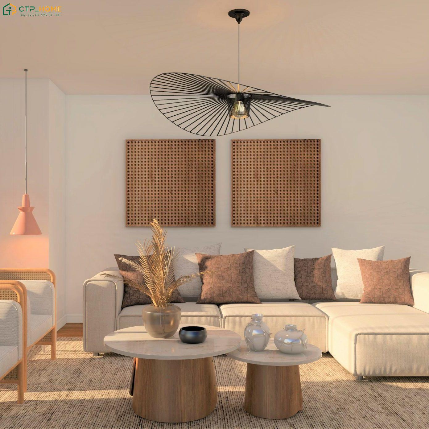 Đặc trưng nổi bật của phòng khách tối giản kiểu Nhật là ưu tiên sự đơn giản trong thiết kế