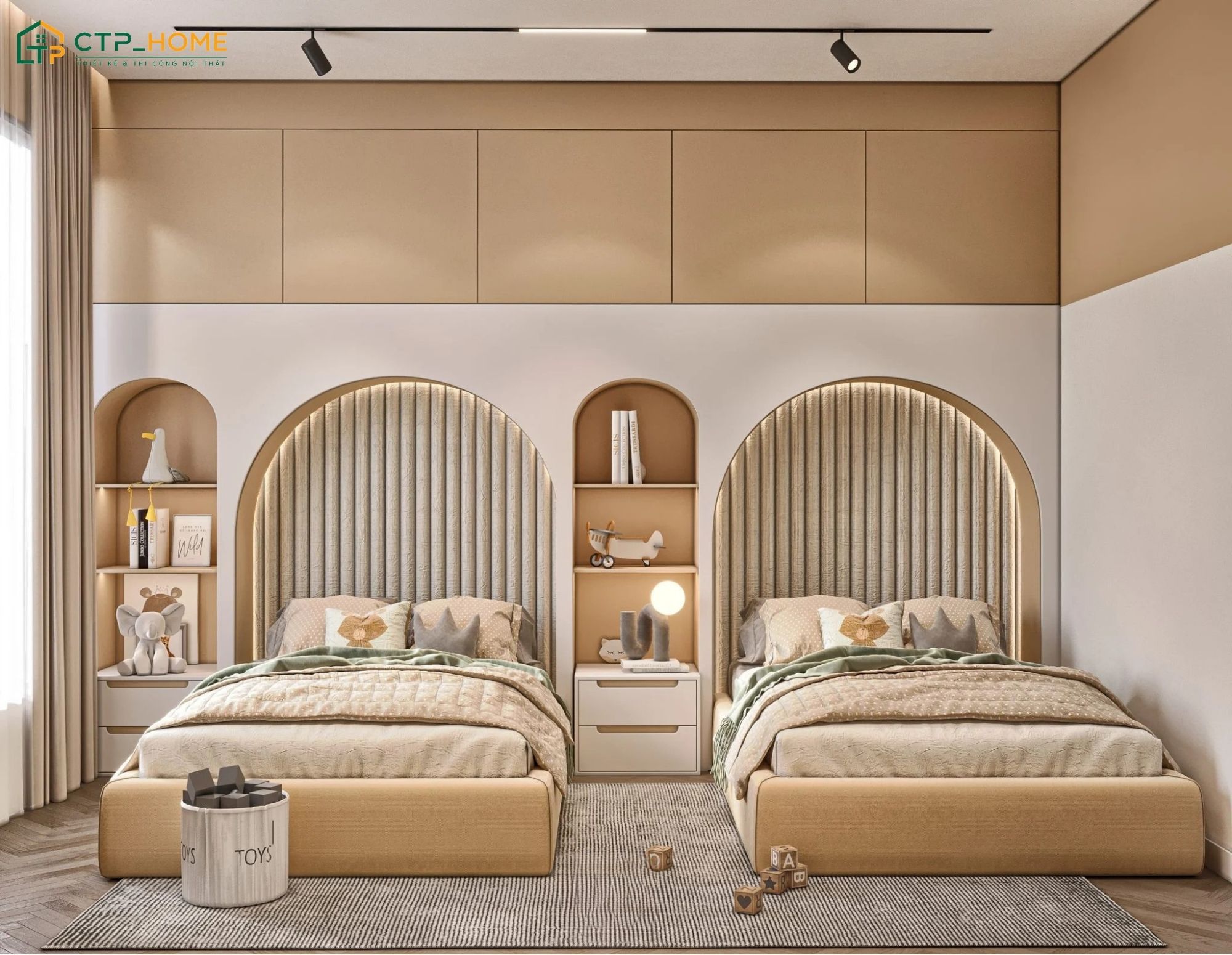 CTP Home - Đơn vị thiết kế phòng 2 giường ngủ có độ uy tín cao tại TP Hồ Chí Minh hiện nay
