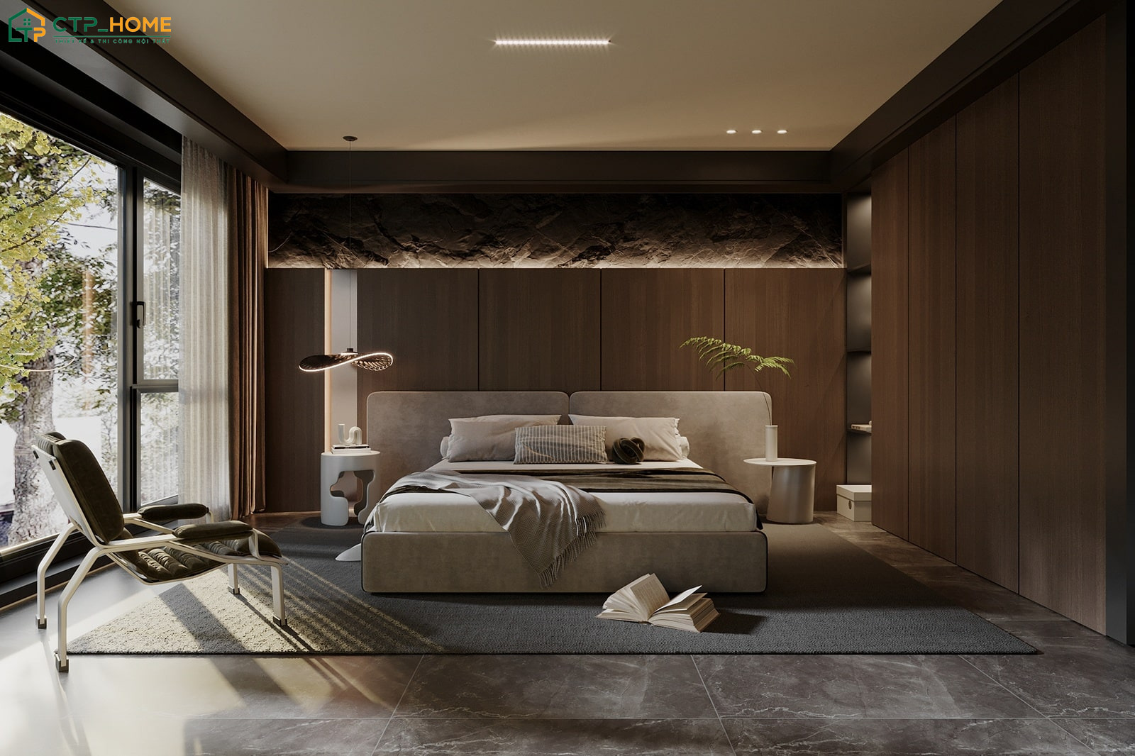 CTP Home là đơn vị thiết kế phòng ngủ phong cách Luxury được nhiều gia chủ lựa chọn