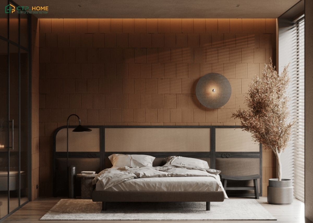 Mẫu phòng ngủ tone màu nâu Vintage mang vẻ đẹp hoài niệm với nội thất cũ và đồ decor đậm chất xưa cũ