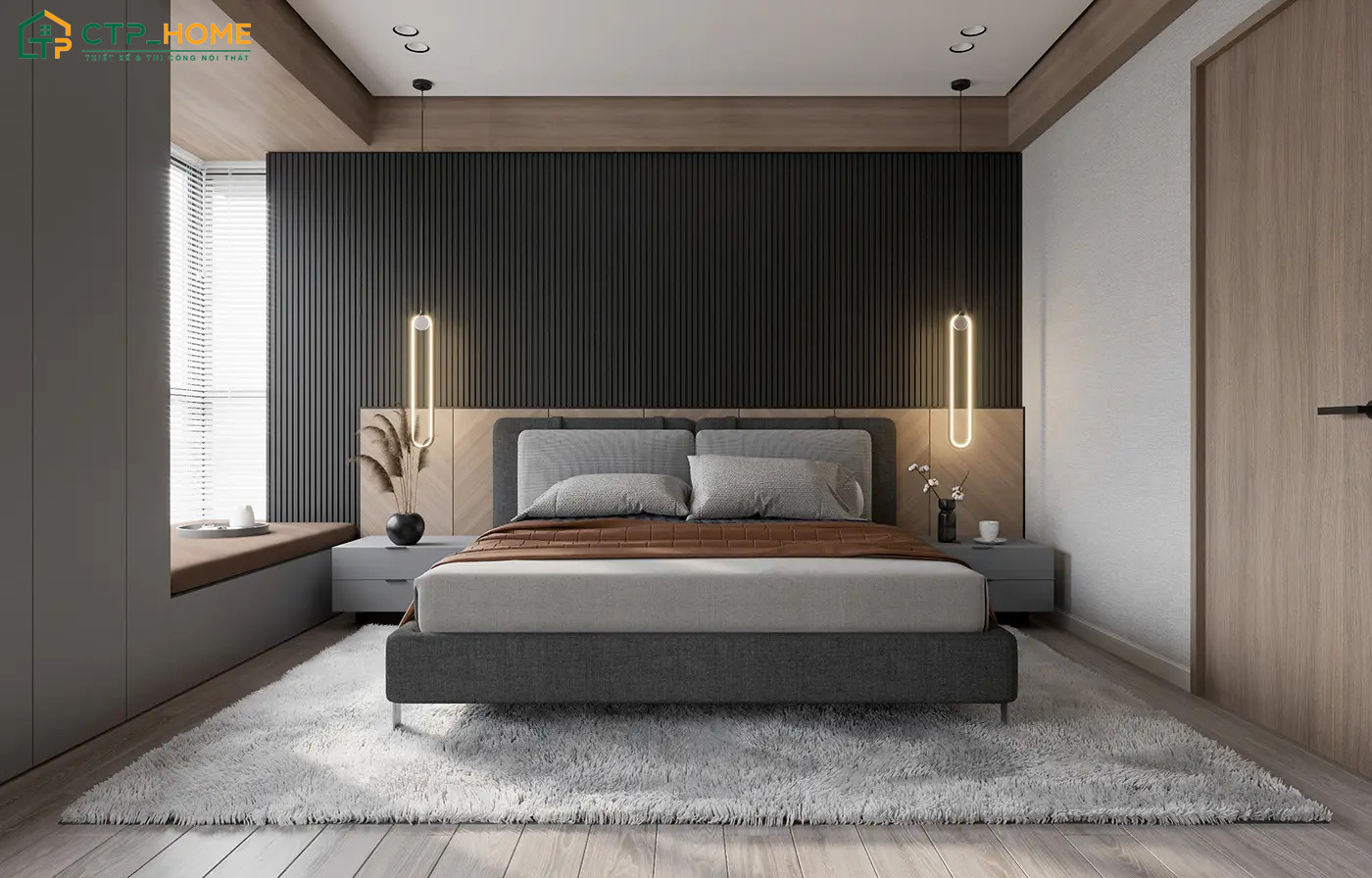 Những món đồ nội thất màu xám xi măng sẽ được kết hợp khéo léo cùng các chi tiết trang trí mềm mại