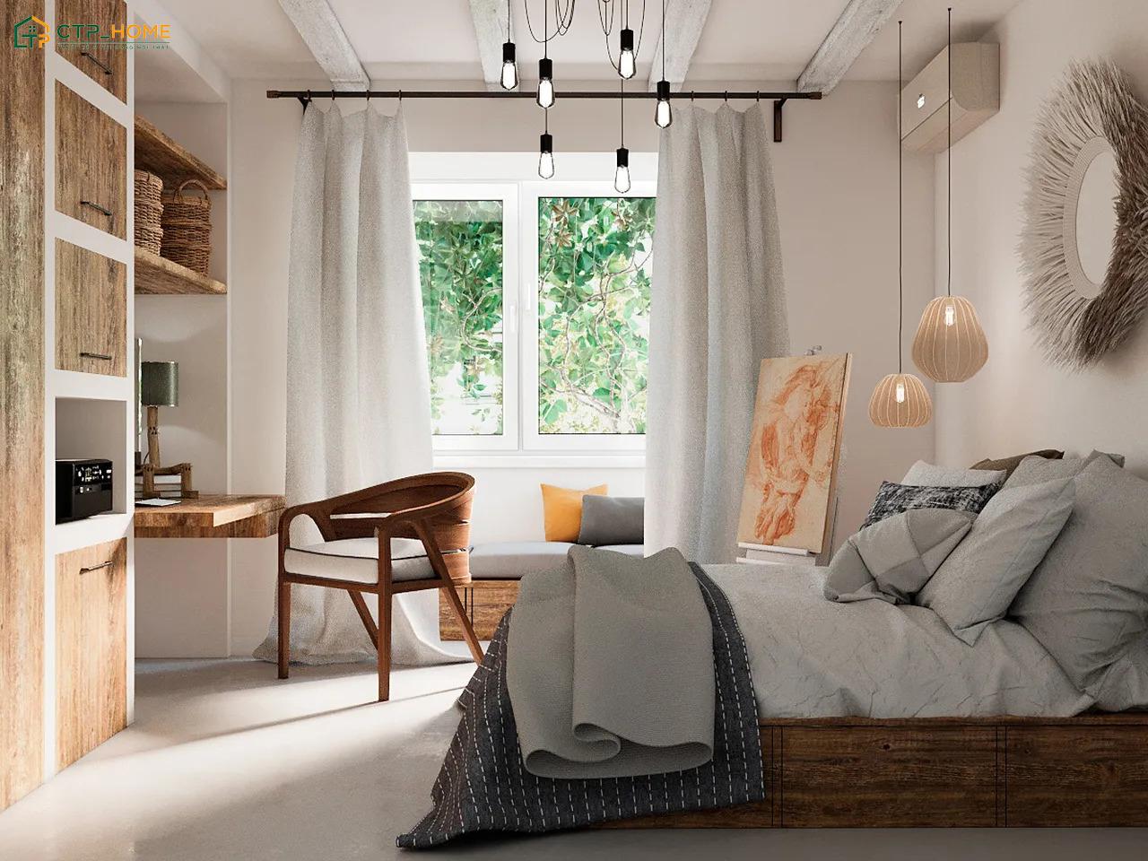 Mẫu thiết kế phòng ngủ phong cách Địa Trung Hải nhẹ nhàng sẽ tạo cảm giác gần gũi hơn