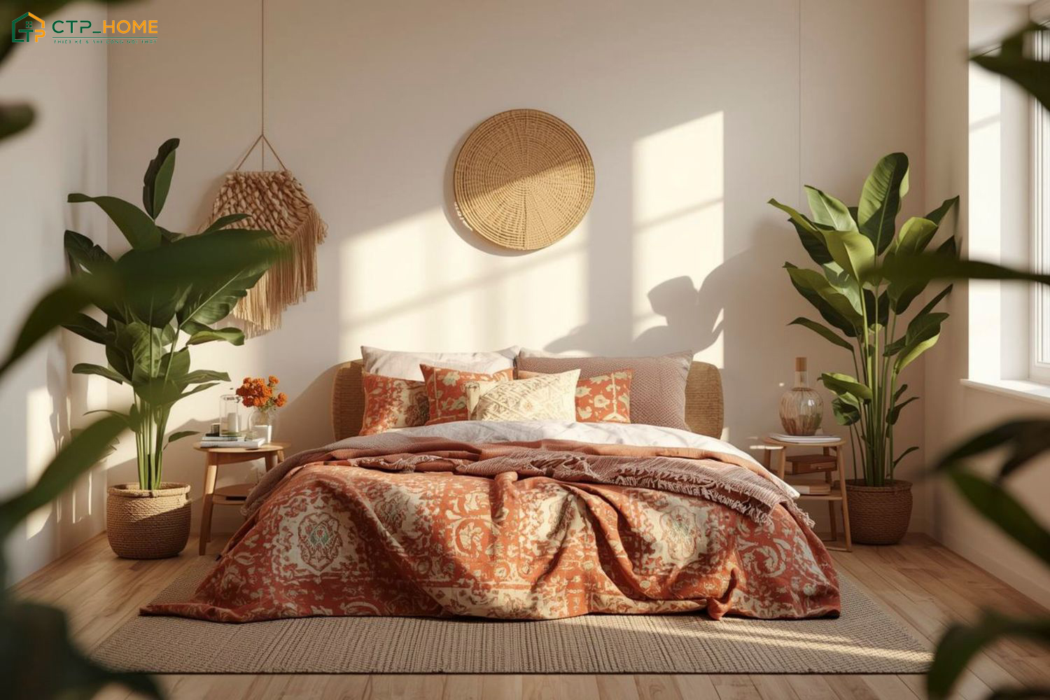 Phong cách Địa Trung Hải sẽ sử dụng cây xanh để tô điểm cho căn phòng và điều hòa không khí