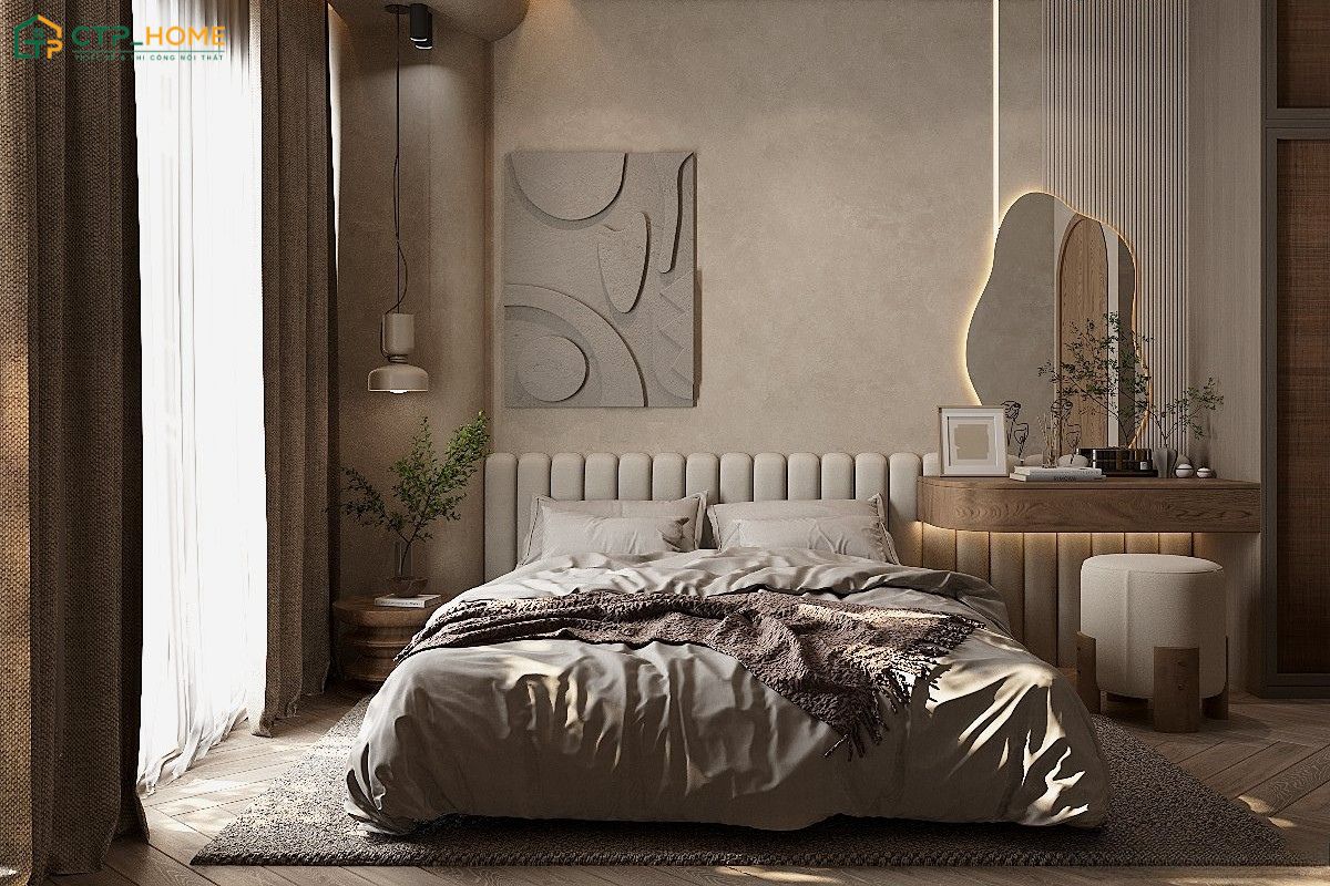 20+ Mẫu phòng ngủ phong cách Wabi Sabi đẹp, mộc mạc và gần gũi