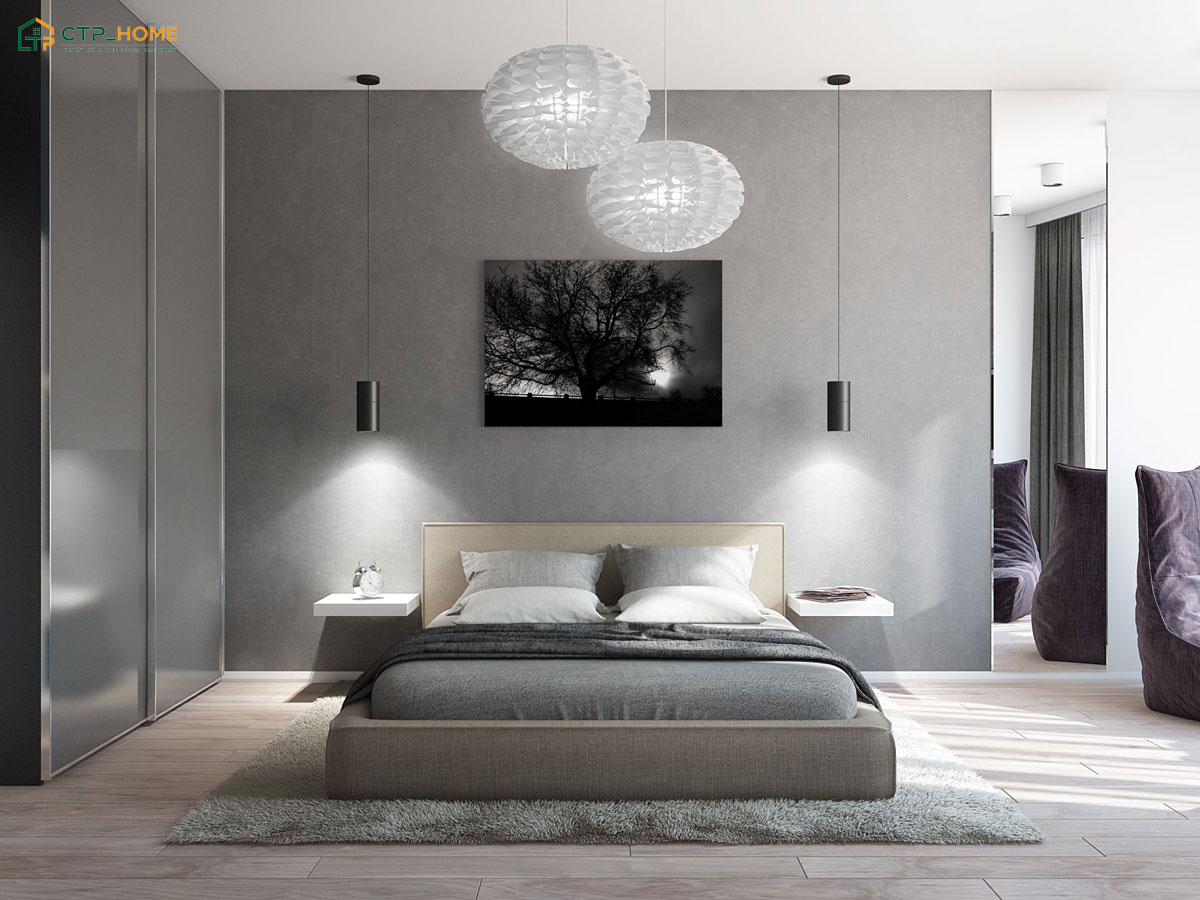 Đồ decor trong phòng ngủ từ 21m2 trở lên phải được lựa chọn kỹ lưỡng để làm nổi bật vẻ đẹp tinh gọn đặc trưng