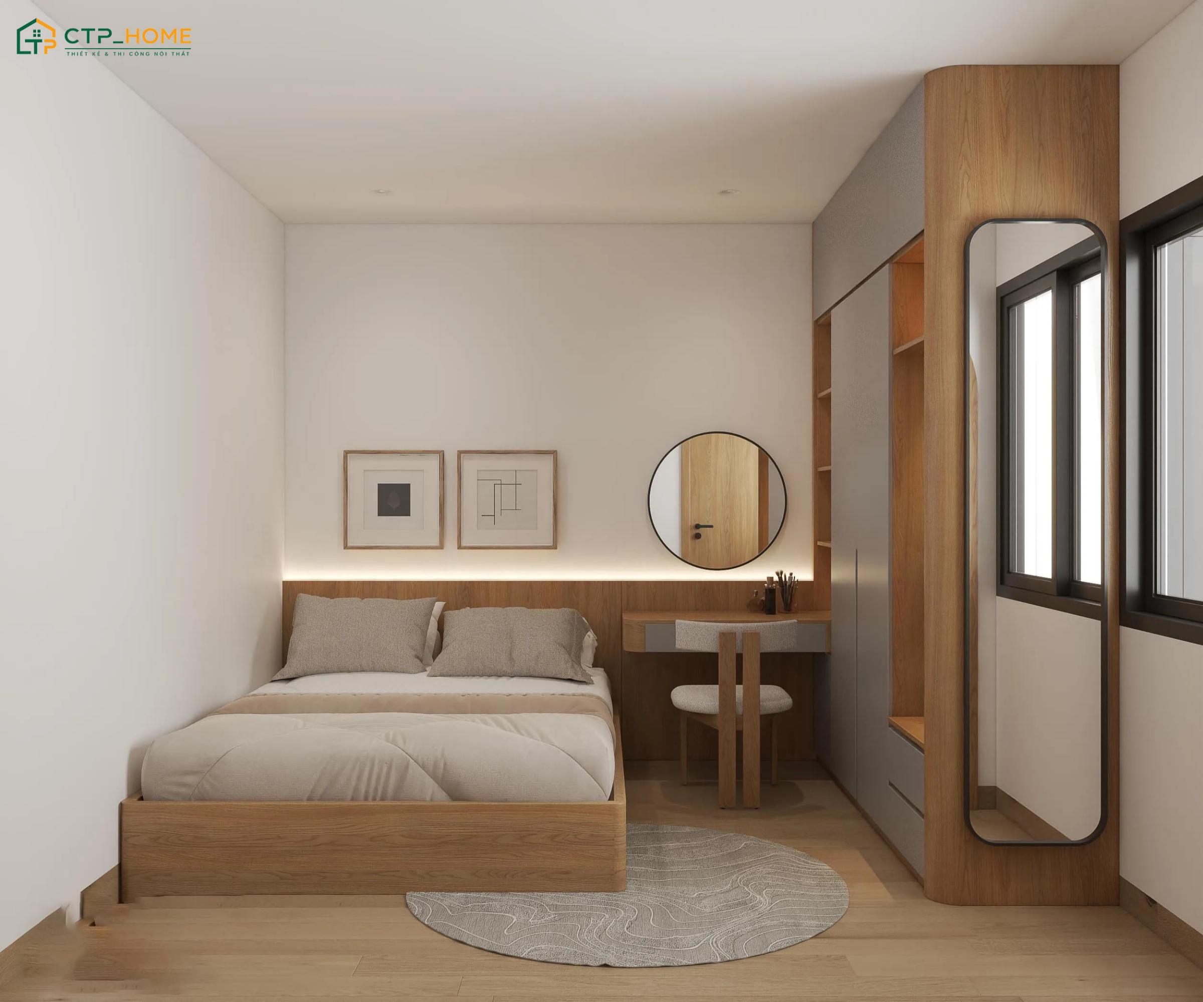 Sử dụng ít đồ decor trong phòng ngủ tối giản sẽ giúp gia tăng sự tập trung khi làm việc, học tập