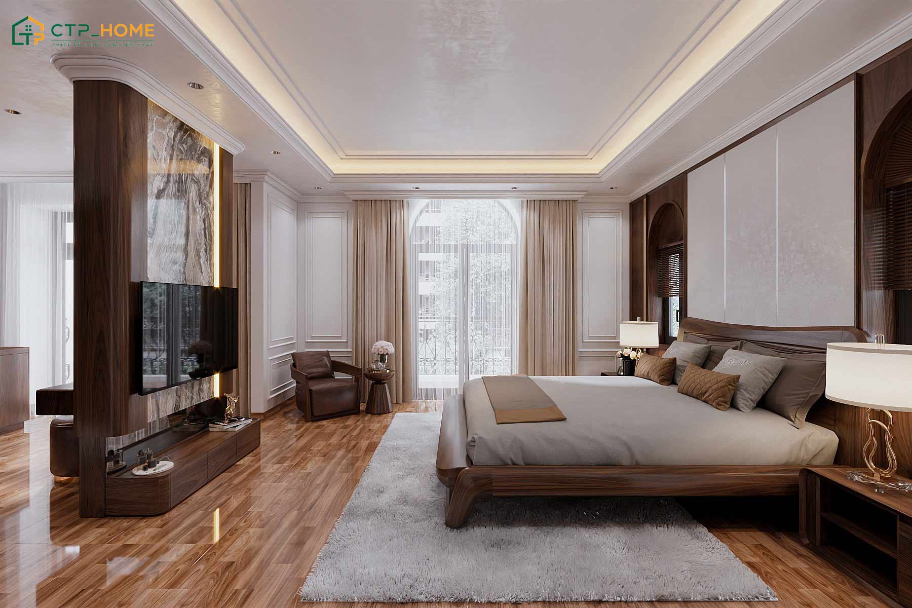 Các món đồ nội thất đều được bố trí hợp lý dựa trên nhu cầu và thói quen sử dụng của gia đình Anh Hoàng