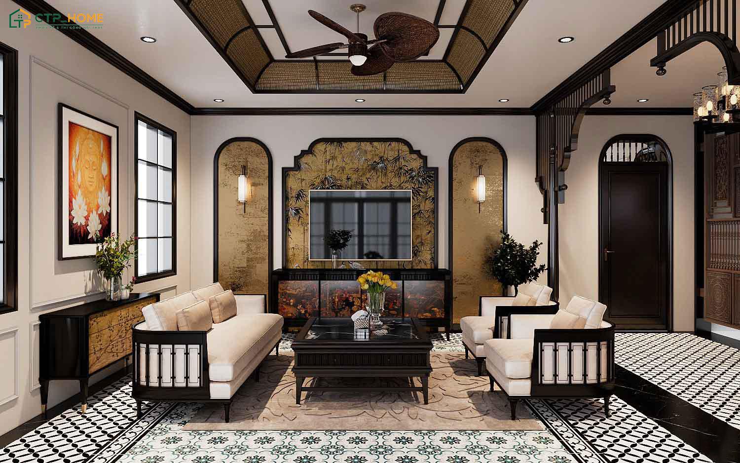 Phòng bếp và phòng ăn sẽ được bố trí liền kề nhau để tạo sự thuận tiện trong sinh hoạt hằng ngày