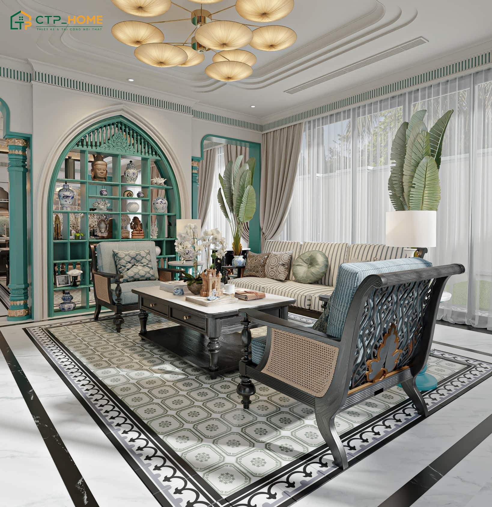 CTP Home là đơn vị thiết kế nội thất biệt thự phong cách Indochine có độ uy tín cao trên thị trường