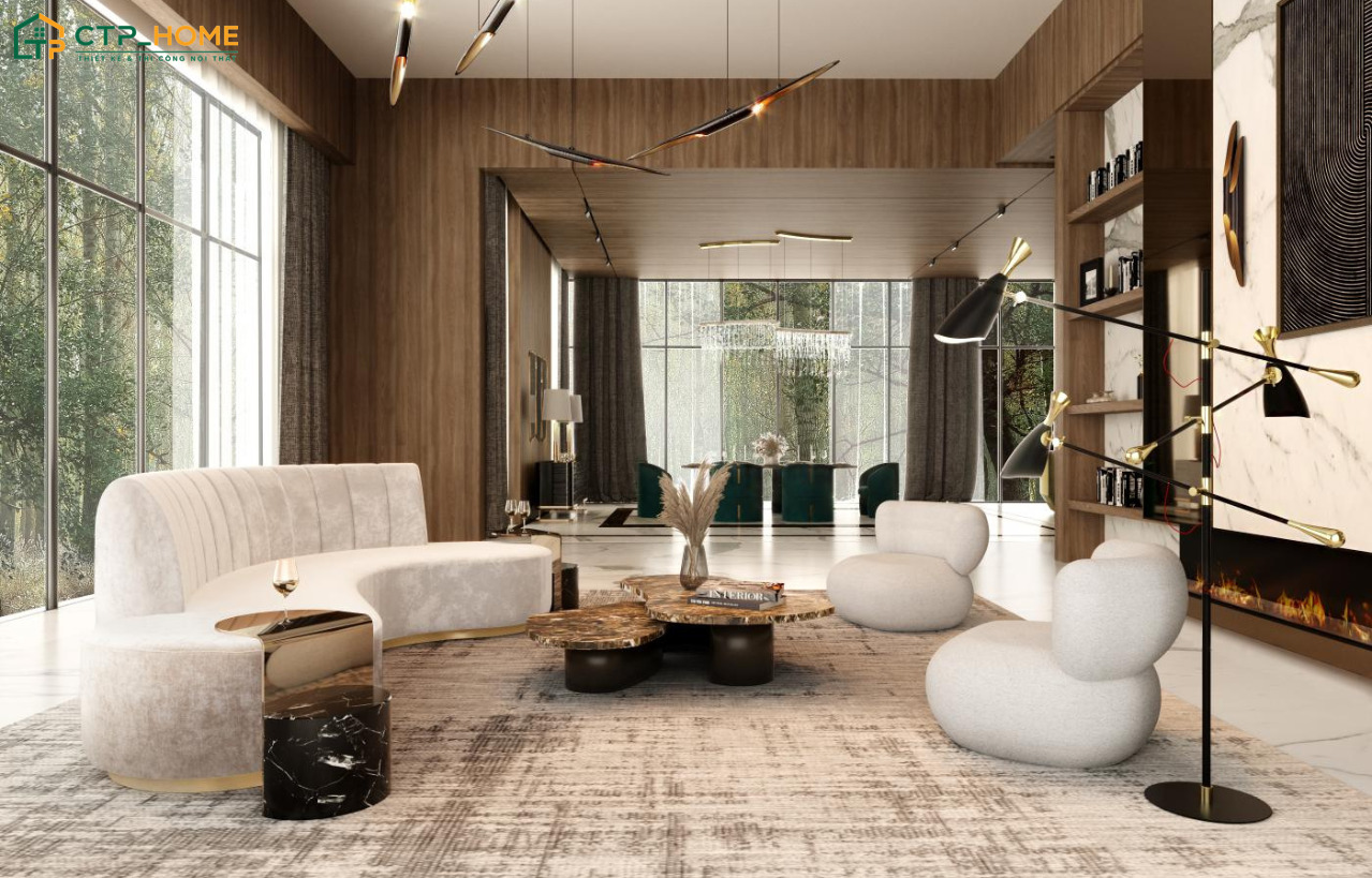 CTP Home là đơn vị thiết kế nội thất biệt thự phong cách Luxury uy tín và chuyên nghiệp