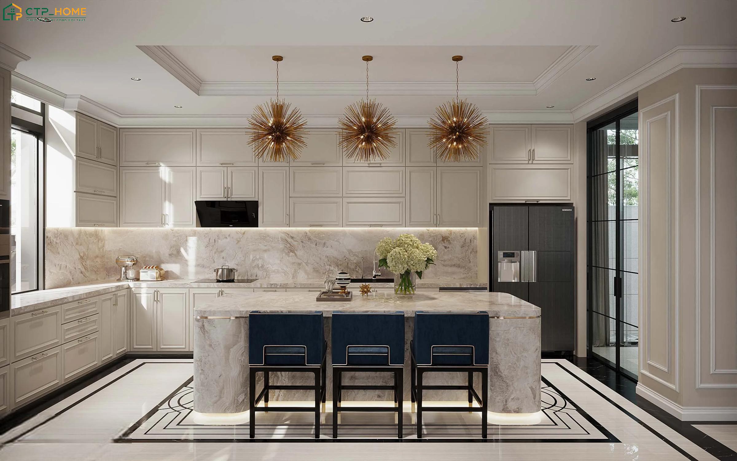 CTP Home là đơn vị chuyên thiết kế nội thất biệt thự cổ điển với những giải pháp bố trí không gian độc đáo