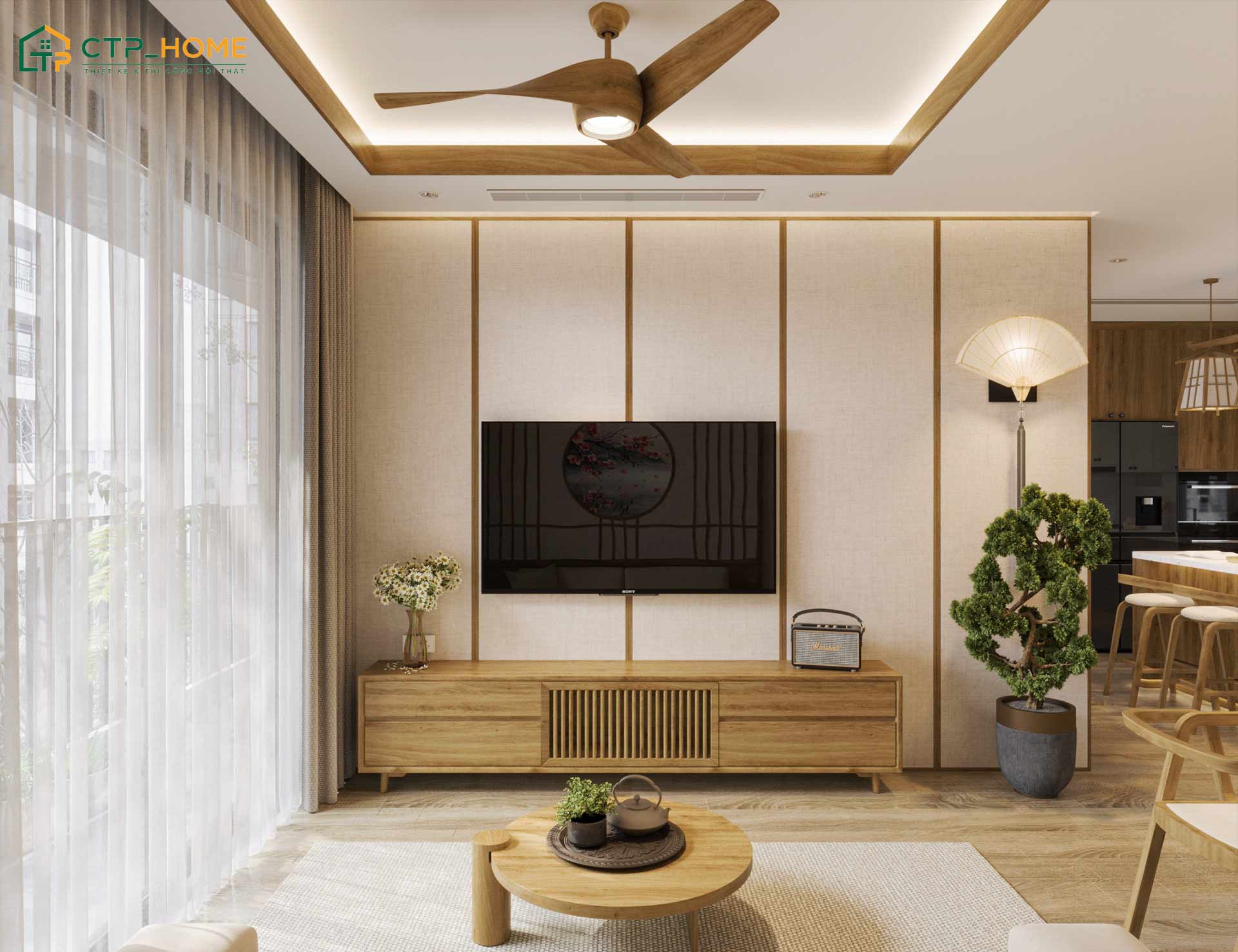 Tổng thể không gian được thiết kế dựa trên nhu cầu sử dụng và ngân sách đầu tư của gia đình Chị Lan