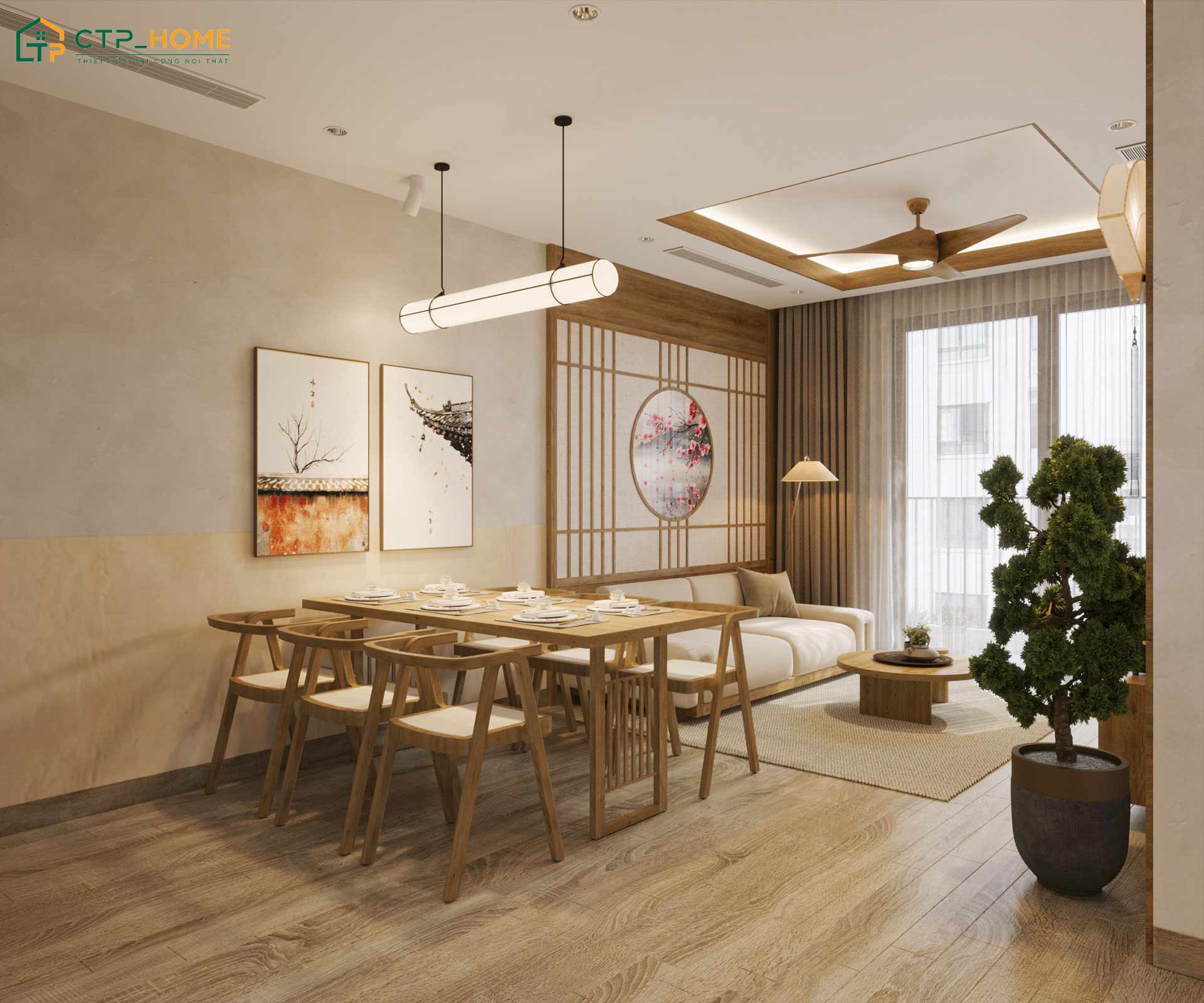 Ánh sáng tự nhiên luôn là yếu tố quan trọng ảnh hưởng đến tính thẩm mỹ của toàn bộ căn hộ