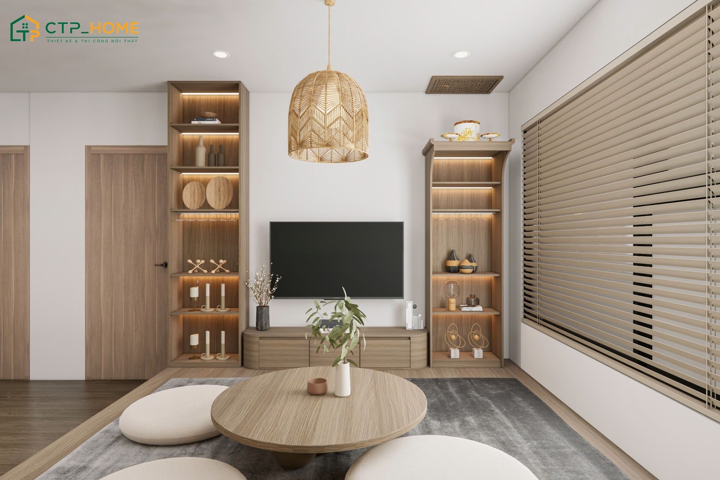 Mẫu thiết kế nội thất chung cư phong cách Nhật Bản sở hữu giá trị thẩm mỹ bền vững theo thời gian