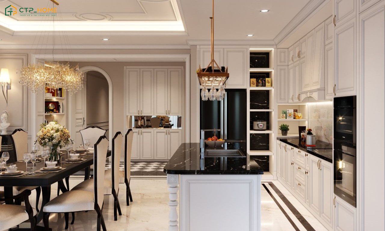 Phong cách tân cổ điển cao cấp sẽ sử dụng các chất liệu cao cấp để duy trì vẻ đẹp bền vững theo thời gian