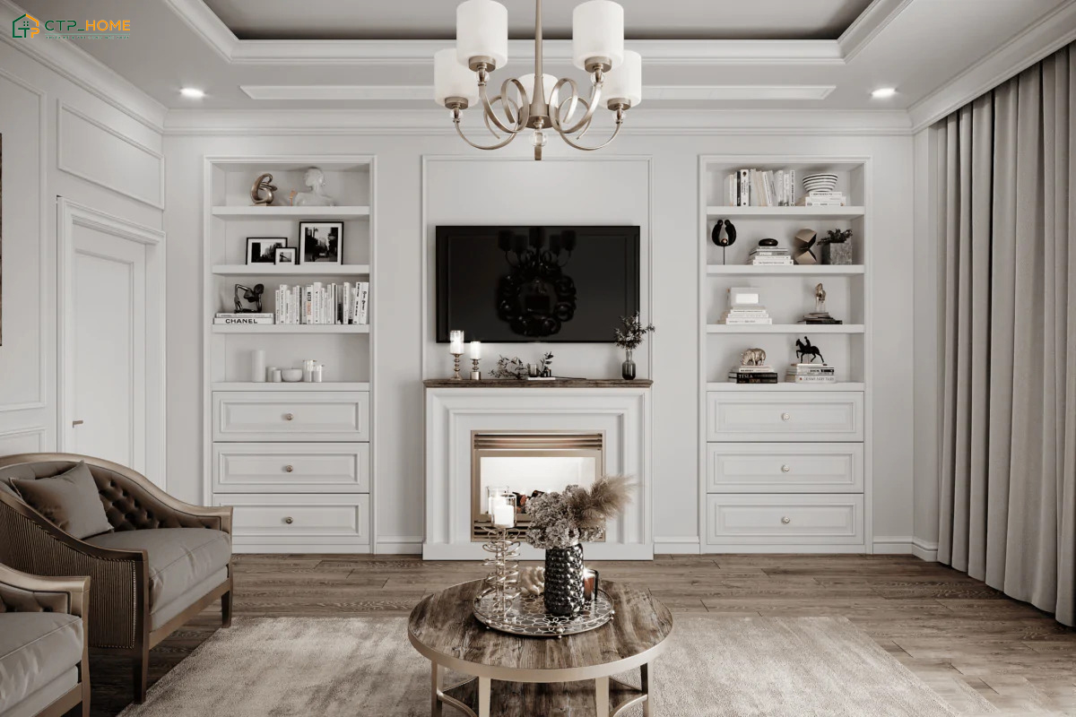 CTP Home là đơn vị thiết kế nội thất chung cư phong cách tân cổ điển uy tín với nhiều năm kinh nghiệm