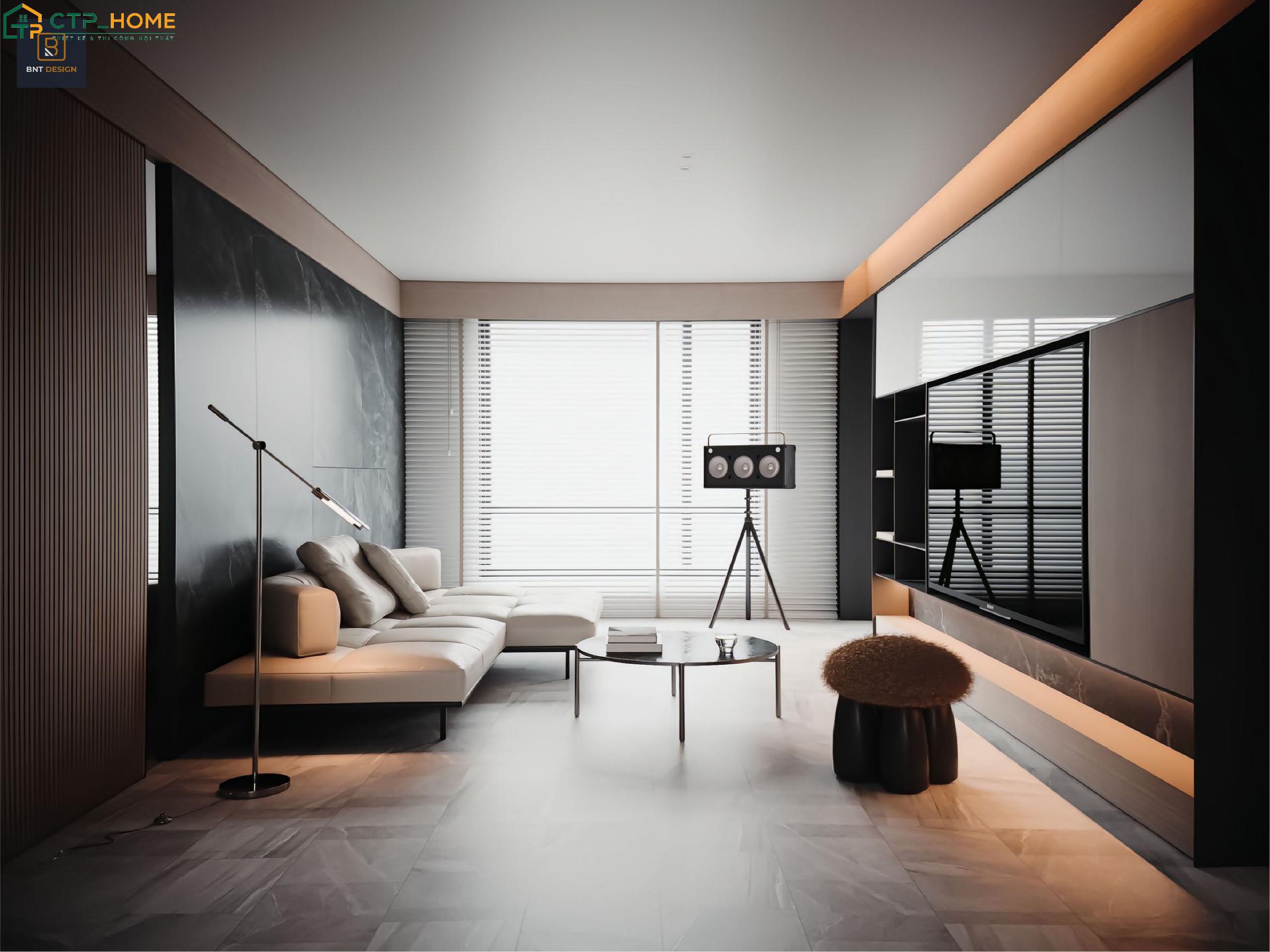 Thiết kế căn hộ tối giản thường sẽ ưu tiên đồ nội thất nhỏ gọn và có giá trị sử dụng cao