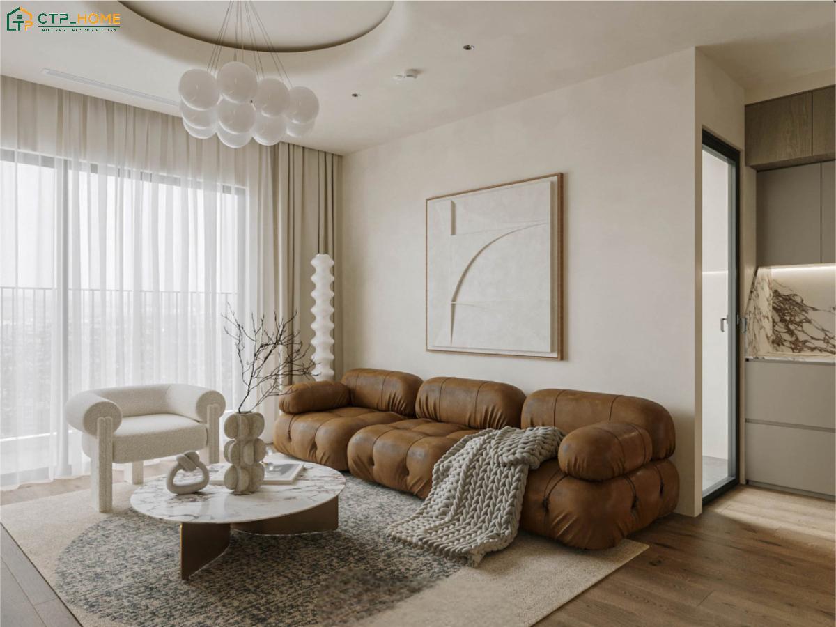 CTP Home - Đơn vị thiết kế và thi công nội thất chung cư tối giản uy tín và chất lượng