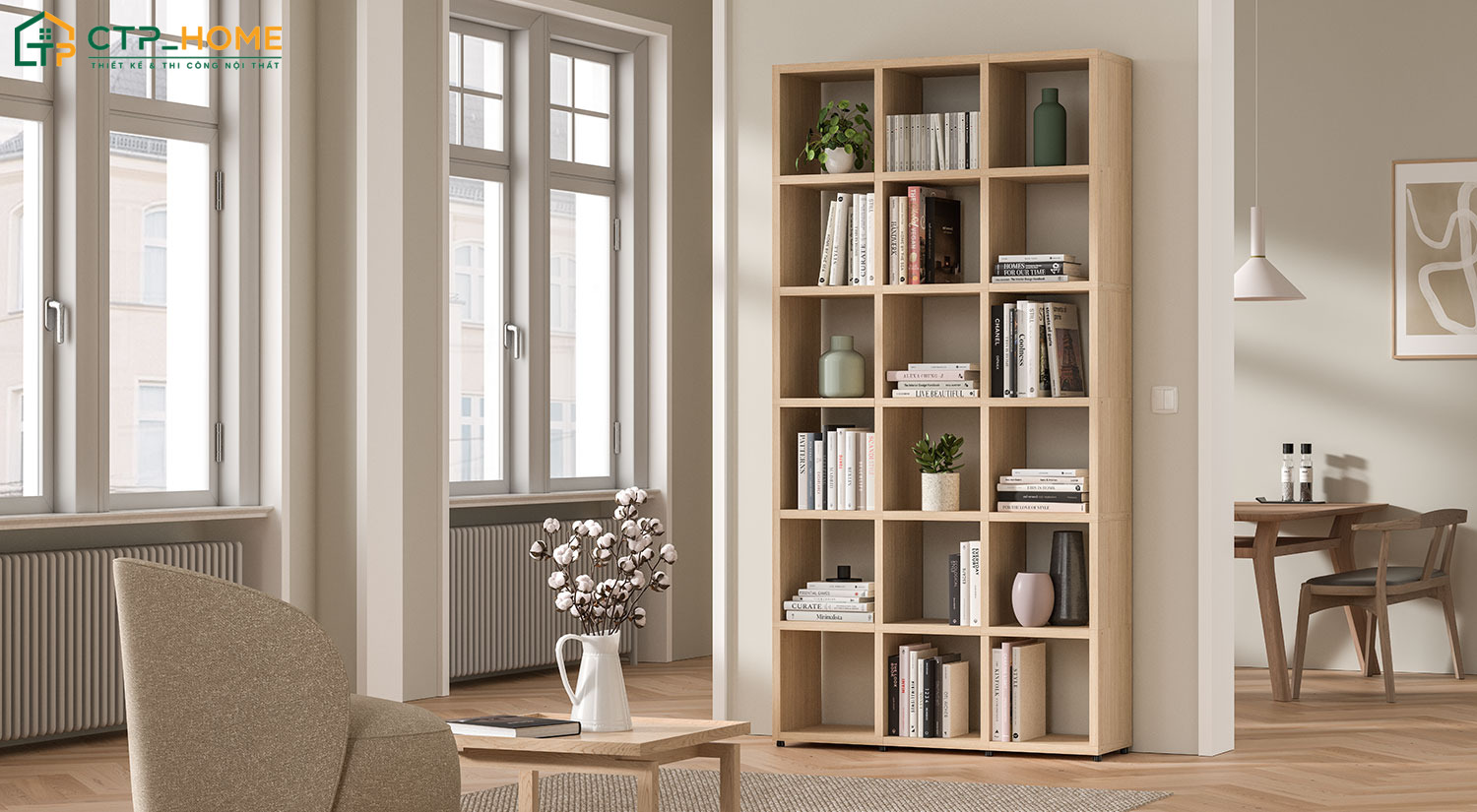 Khi trang trí phòng đọc sách thì nên chú trọng đến yếu tố phong thuỷ để mang lại cảm giác thoải mái hơn