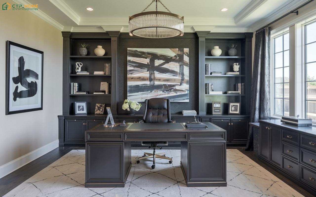 Decor phòng làm việc tại nhà hợp phong thủy sẽ giúp thu hút may mắn và tài lộc cho gia chủ