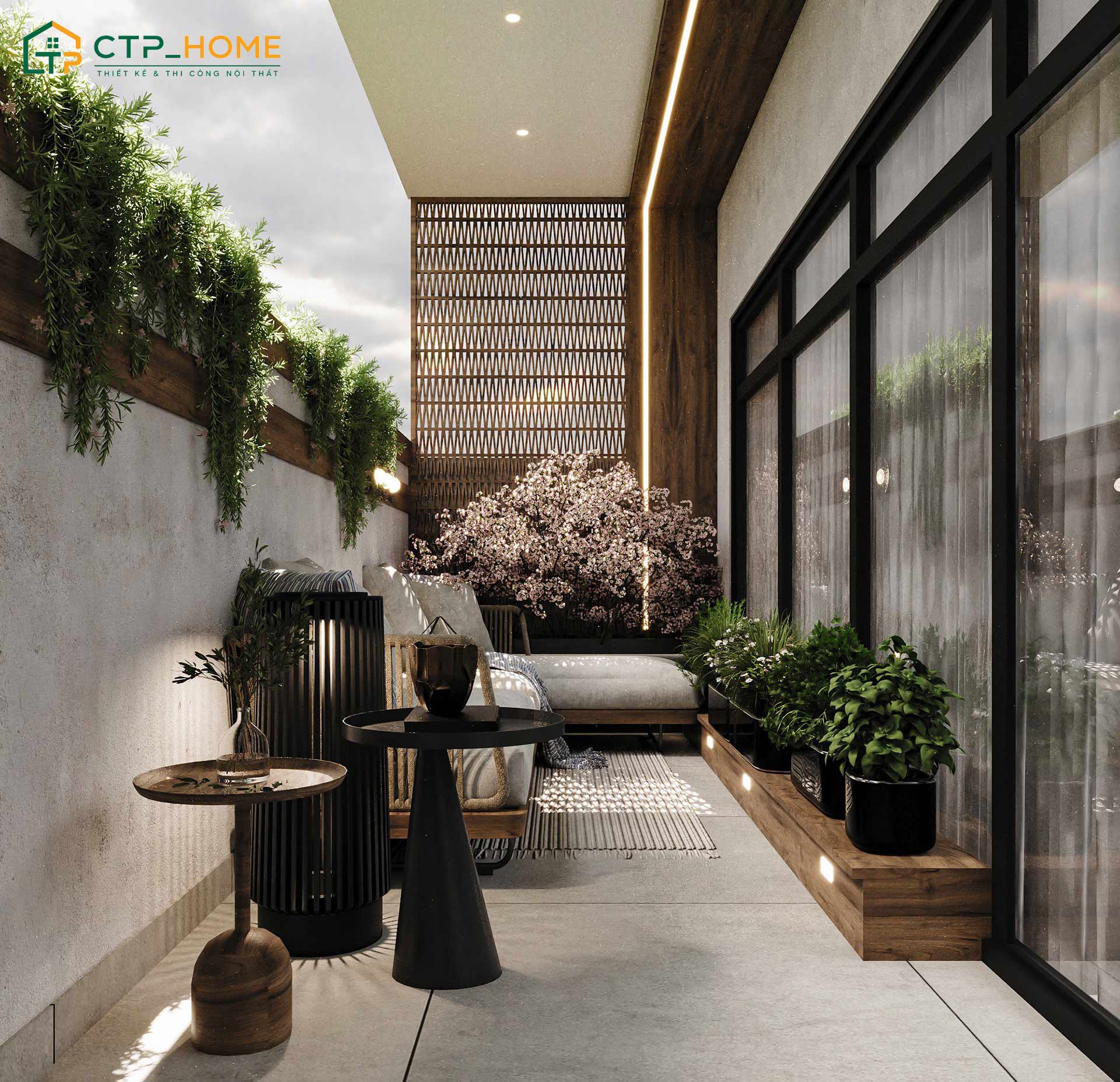 Trang trí tường ban công bằng hoa là cách đơn giản để tạo điểm nhấn mà không tốn quá nhiều chi phí