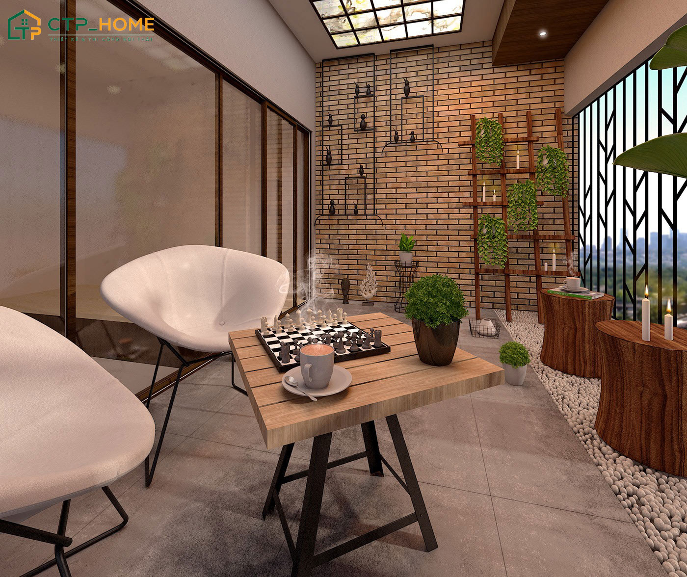 Sử dụng sỏi đá sẽ giúp che đi các khuyết điểm của sàn bê tông nhưng vẫn đảm bảo thoát nước tốt
