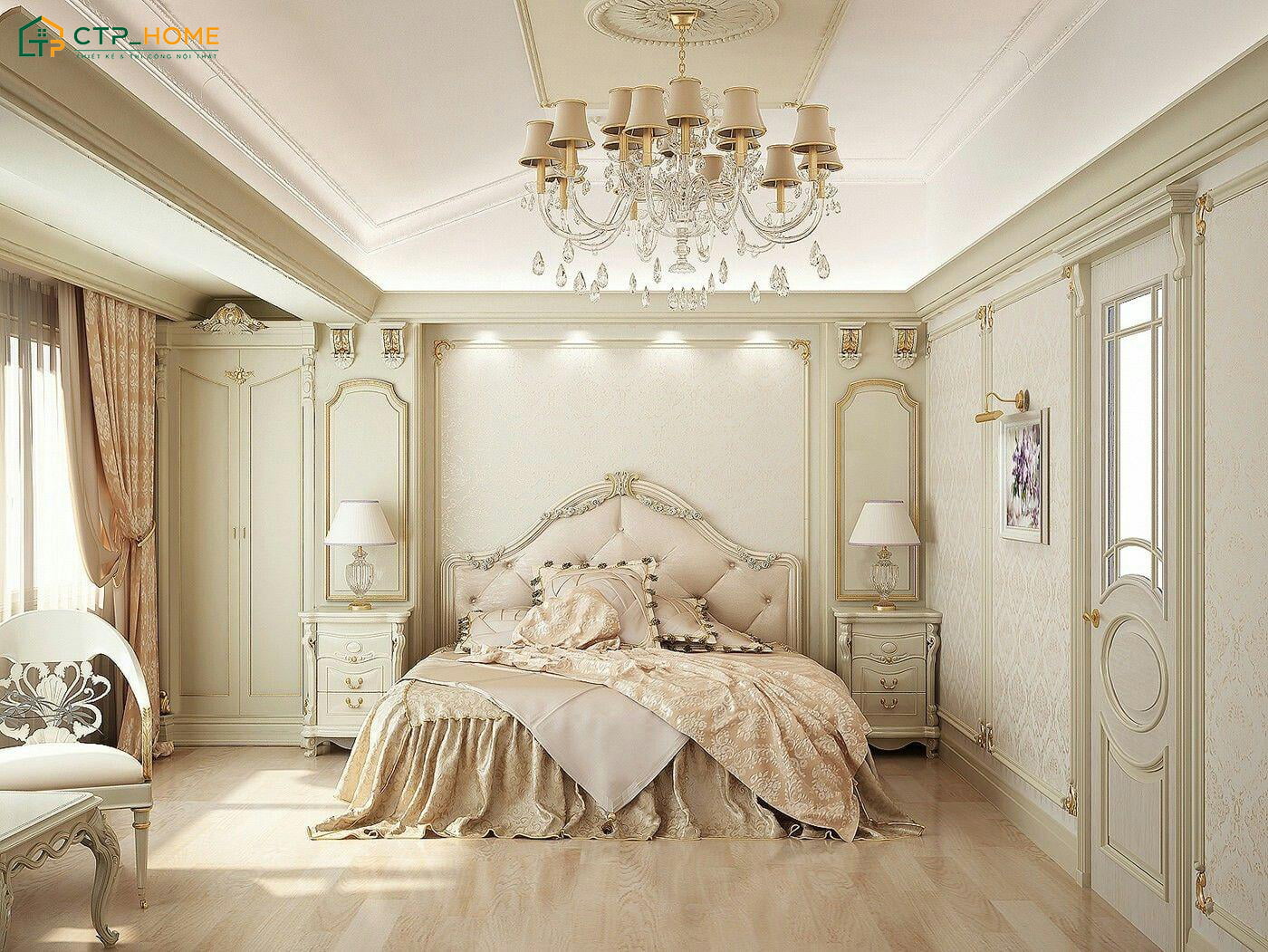 45+ Mẫu thiết kế phòng ngủ phong cách Châu Âu đẹp và đẳng cấp