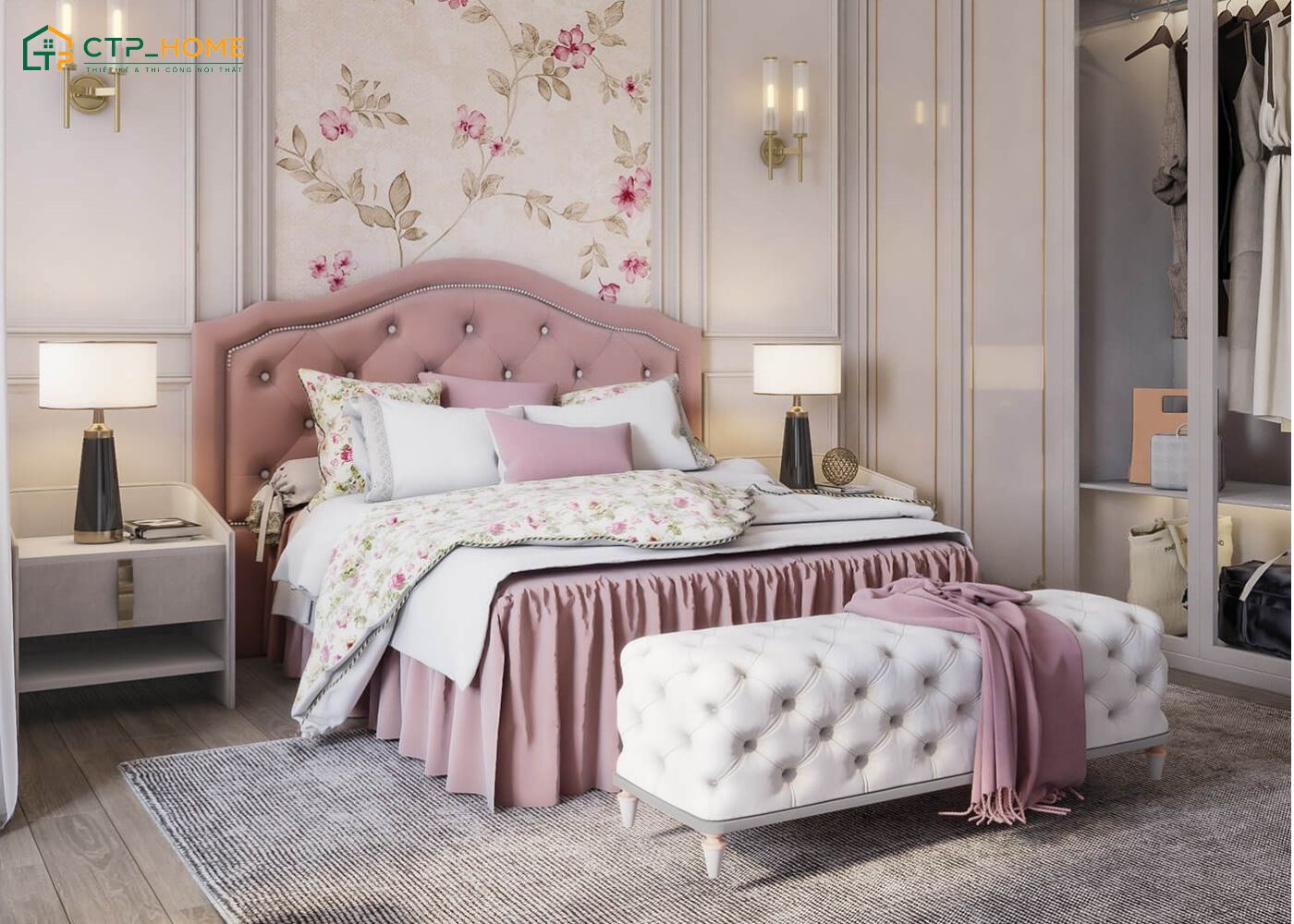 Phong cách Châu Âu tân cổ điển sẽ đề cao sự hài hòa giữa đồ nội thất và chi tiết trang trí