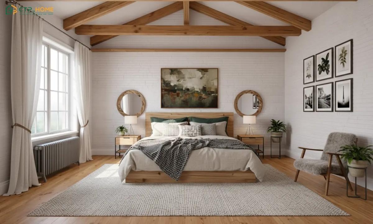 Khi thiết kế phòng ngủ phong cách Scandinavian thì gia chủ nên sử dụng các gam màu sáng