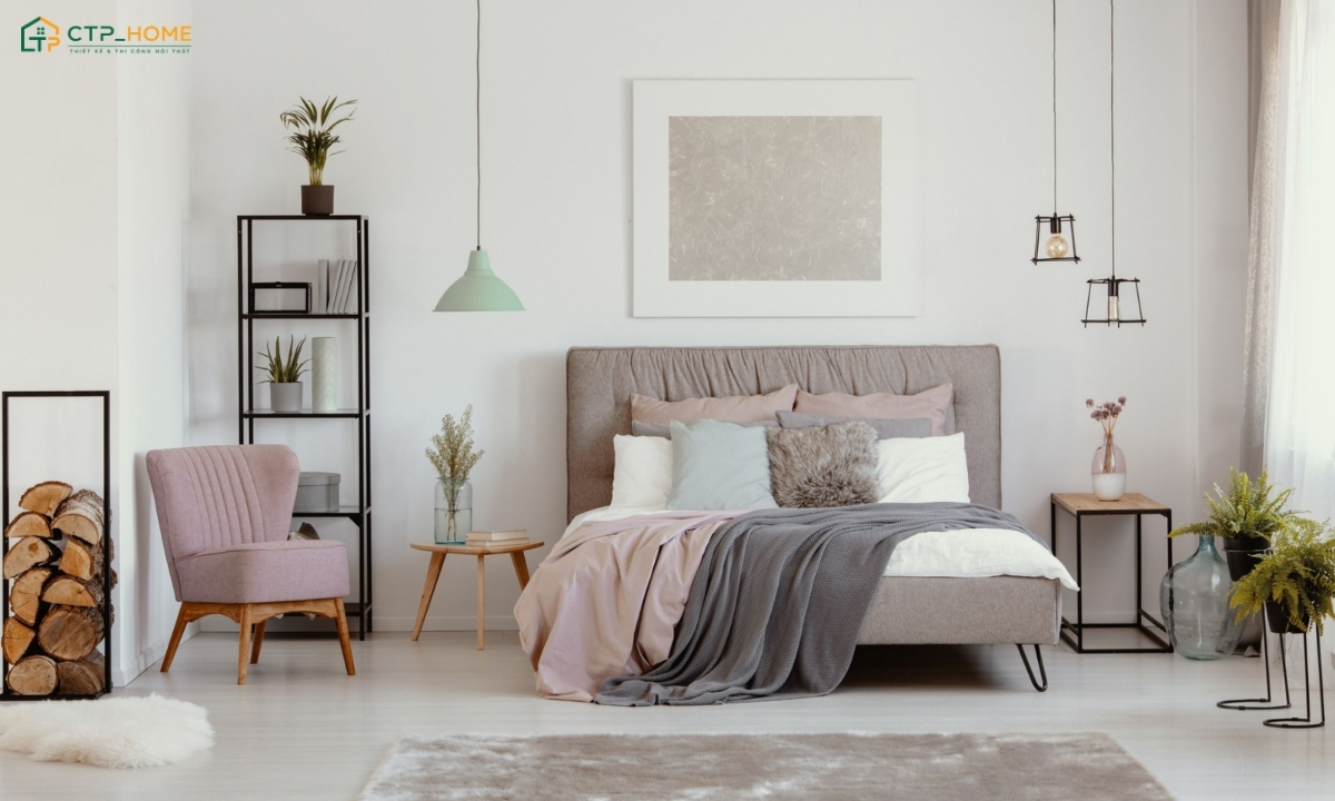 Mẫu phòng ngủ phong cách Bắc Âu truyền thống sẽ tận dụng ánh sáng tự nhiên để tạo cảm giác ấm cúng hơn