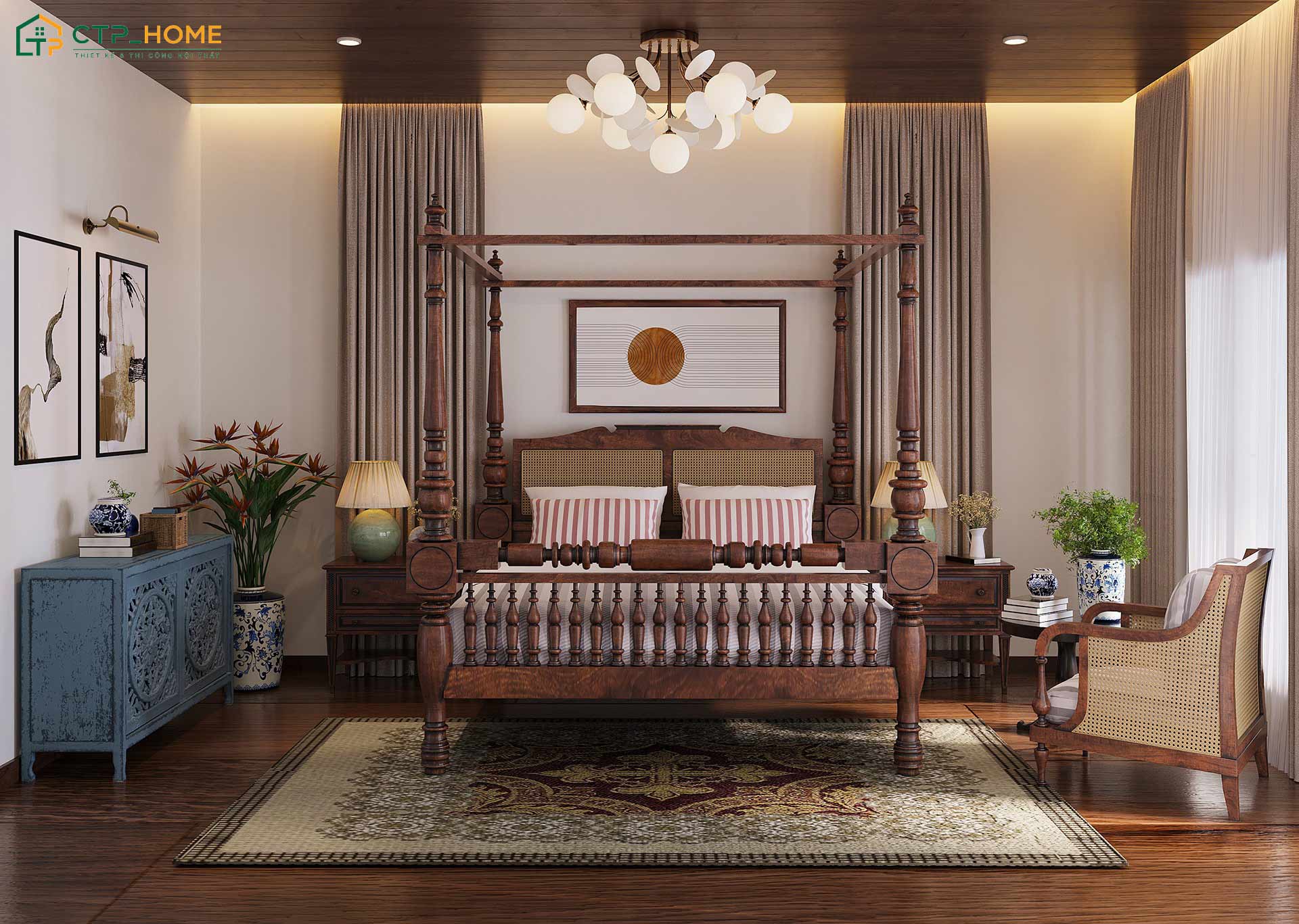 45+ Ý tưởng decor phòng ngủ phong cách Vintage đẹp và độc đáo