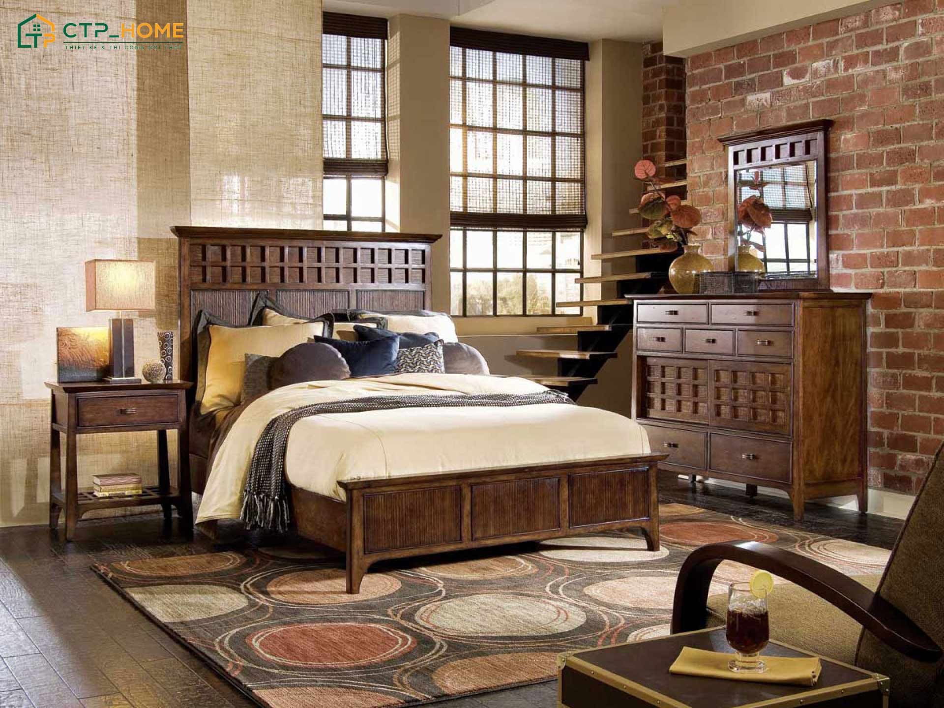 Màu sắc và chất liệu phải có sự hài hòa để đảm bảo sự thoải mái cho phòng ngủ Vintage