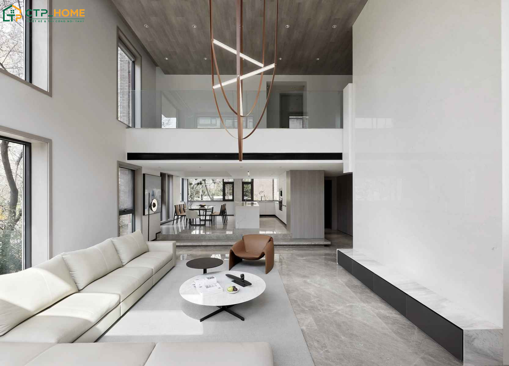 CTP Home là đơn vị thiết kế nội thất biệt thự thông tầng uy tín và được nhiều gia chủ tin tưởng