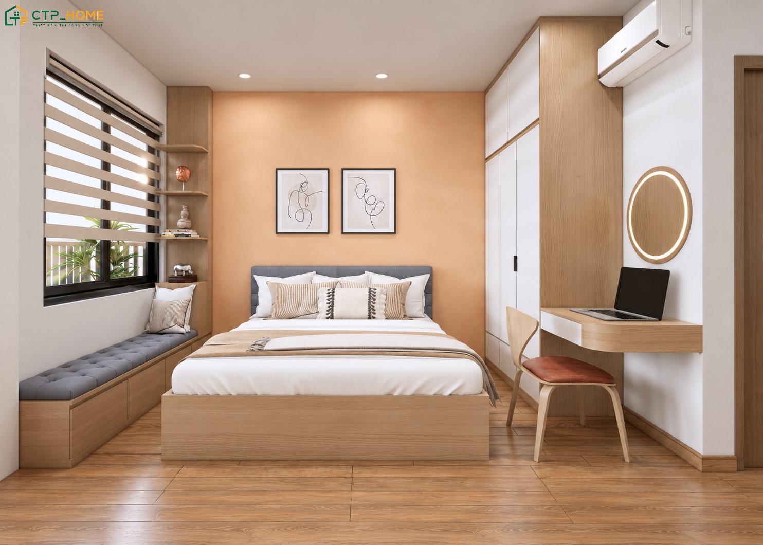 Căn hộ 15m2 sẽ tận dụng tối đa diện tích để đảm bảo tính riêng tư nhưng vẫn giữ được sự liên kết giữa các khu vực