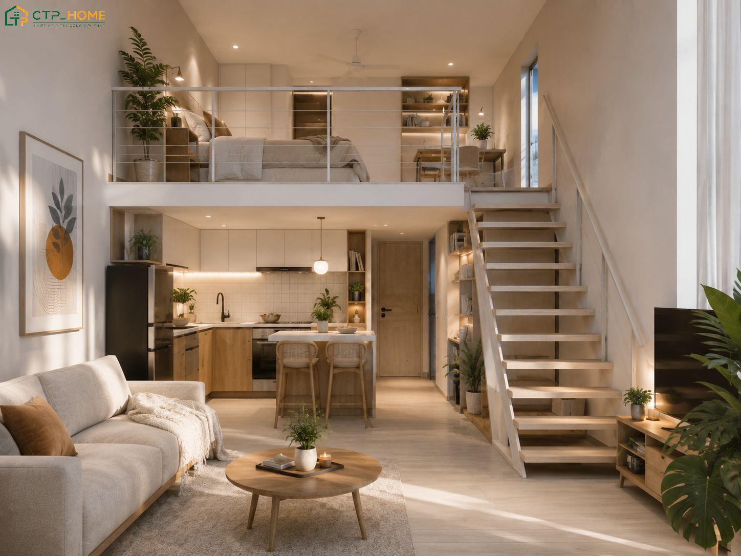 CTP Home là đơn vị thiết kế căn hộ Studio 15m2 uy tín và đảm bảo chất lượng hiện nay