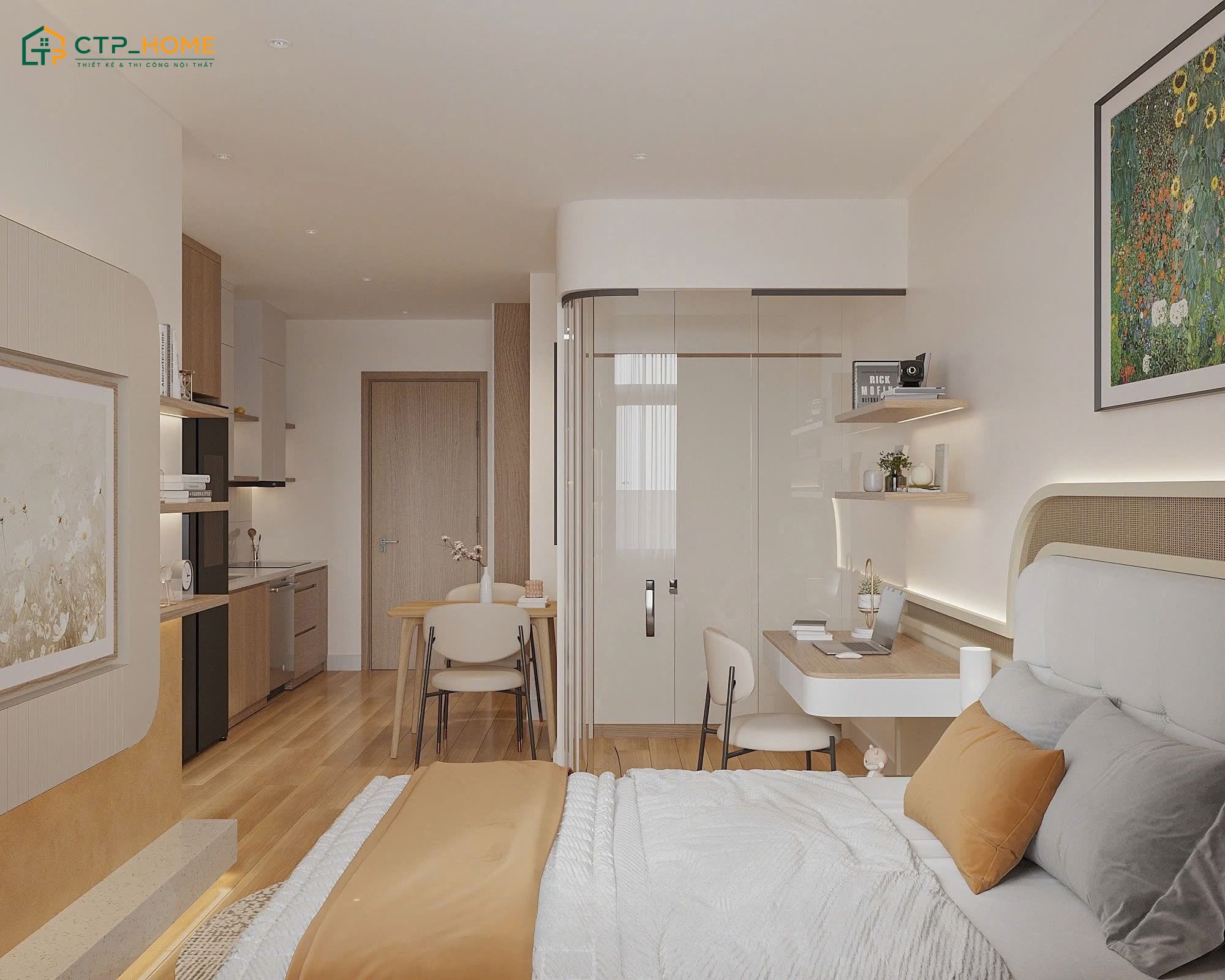 25+ Mẫu thiết kế căn hộ mini 20m2 đẹp, rộng rãi và thông thoáng