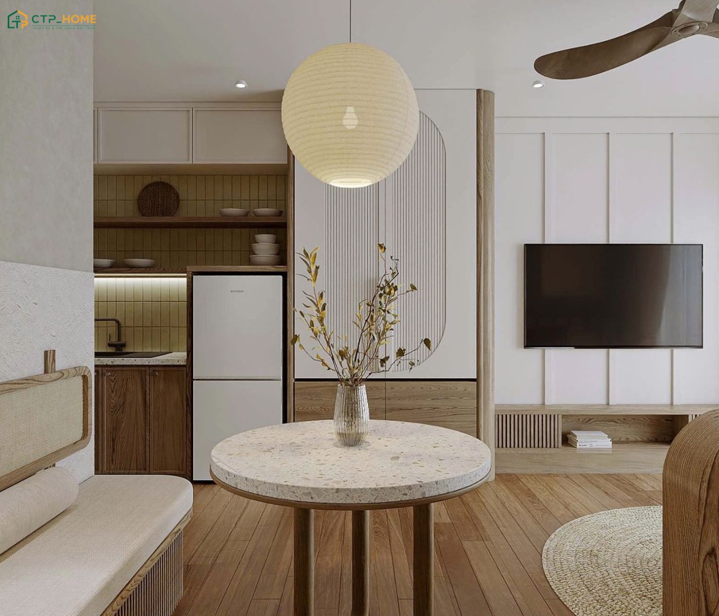 Các món nội thất thông minh như tủ kịch trần, kệ treo tường hay bàn gấp gọn sẽ được ưu tiên sử dụng
