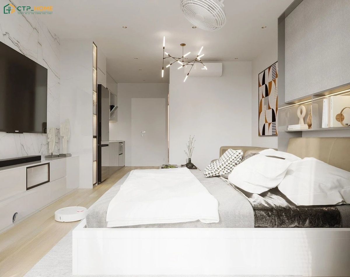 Khi thiết kế nội thất căn hộ mini 25m2 thì cần chú trọng đến việc phân chia các khu vực chức năng hợp lý