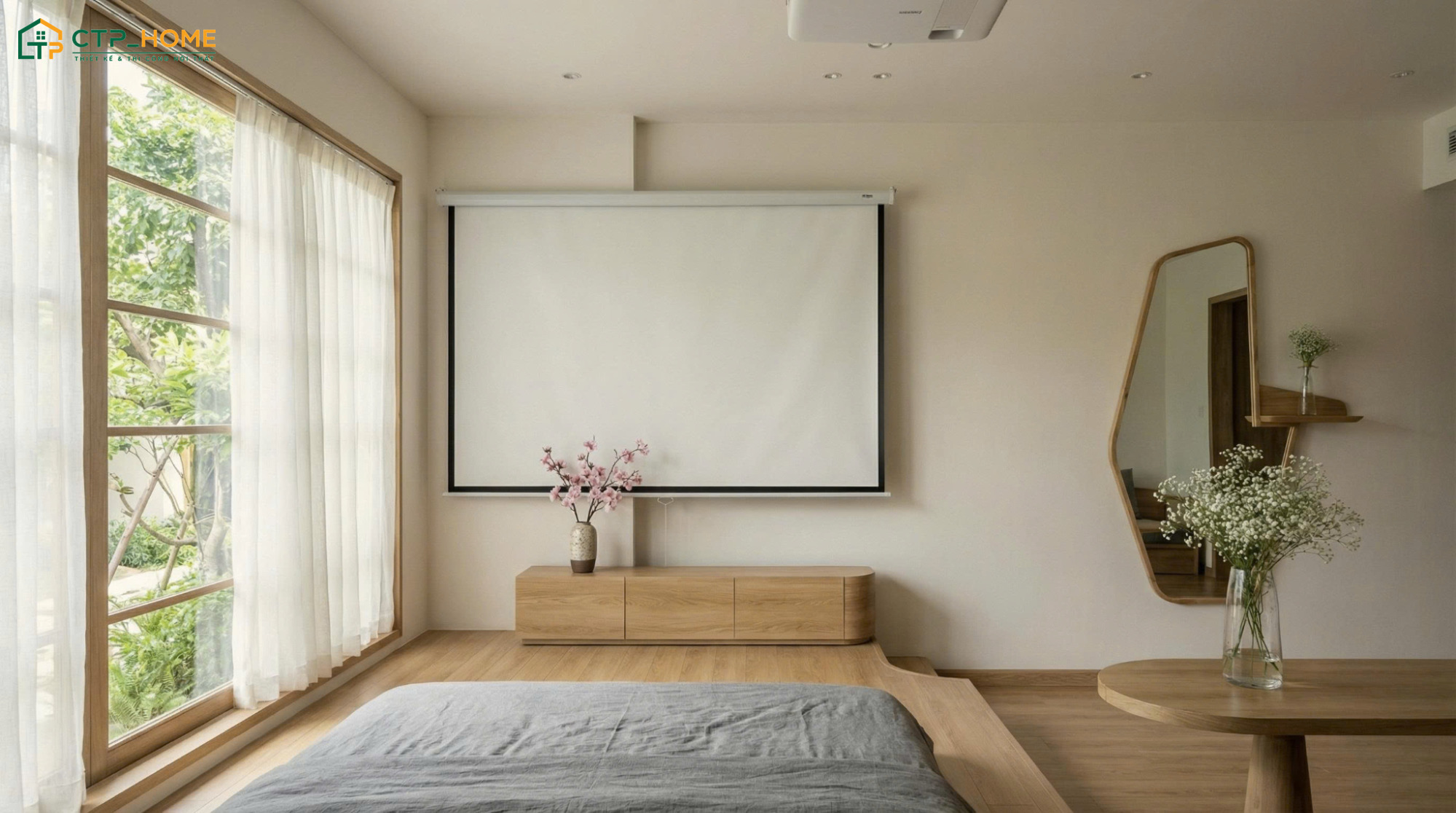 Căn hộ Studio 30m2 được thiết kế với cách phối màu hài hoà sẽ giúp không gian có điểm nhấn hơn