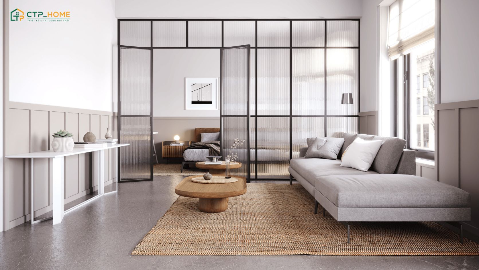 Căn hộ Studio 35m2 với đồ nội thất thông minh sẽ rất thích hợp với những cặp vợ chồng mới cưới