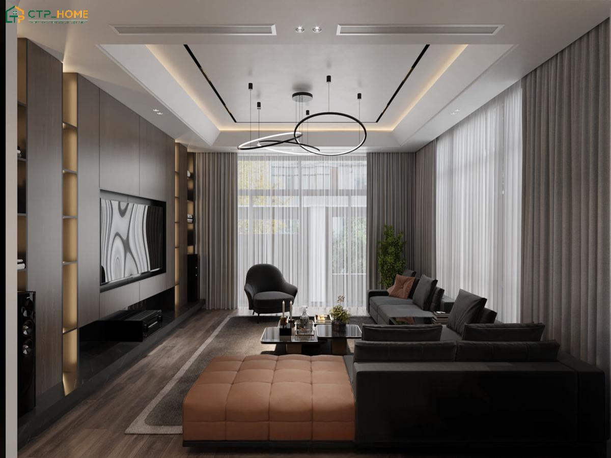 Mẫu dự án thiết kế trang trí nội thất biệt thự đơn lập diện tích 250m2 tại Tây Ninh do CTP Home thực hiện