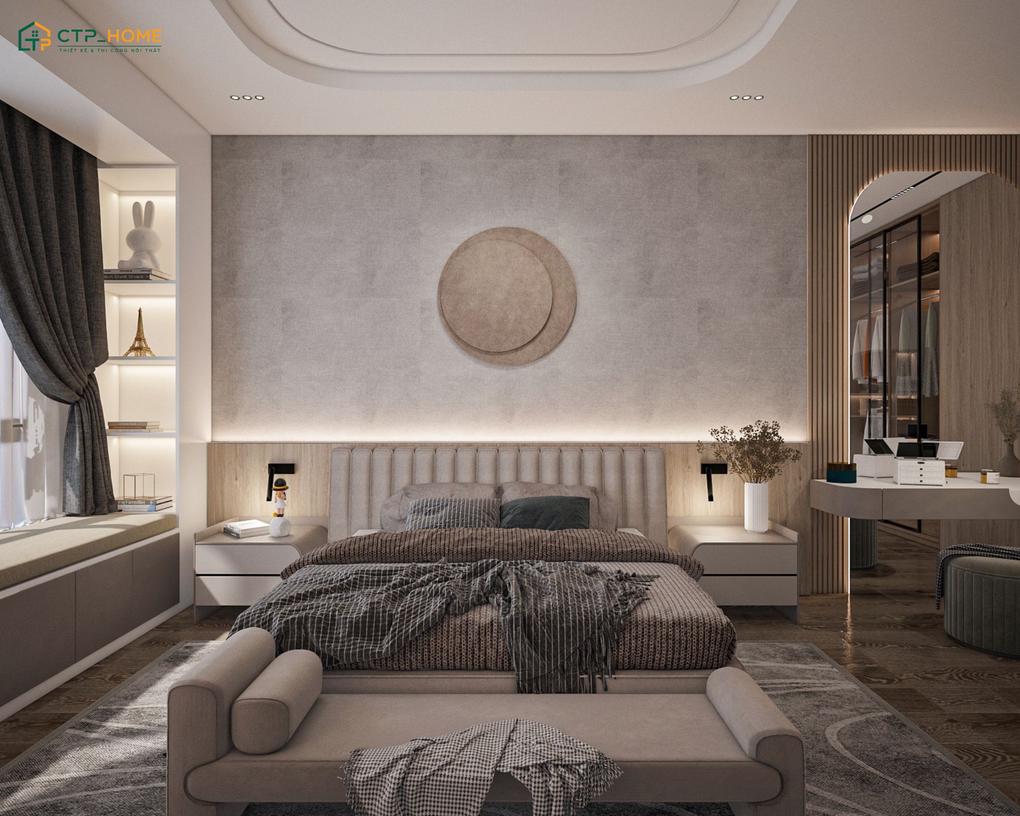 Khi thiết kế nội thất biệt thự liền kề thì gia chủ nên ưu tiên các chi tiết sang trọng để tạo điểm nhấn