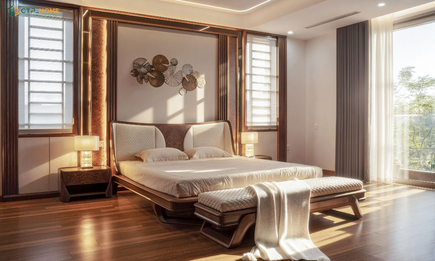 Mẫu thiết kế thi công nội thất biệt thự dưỡng song lập sẽ đem đến cảm giác thoải mái nhờ cách bố trí nôi thất thông minh