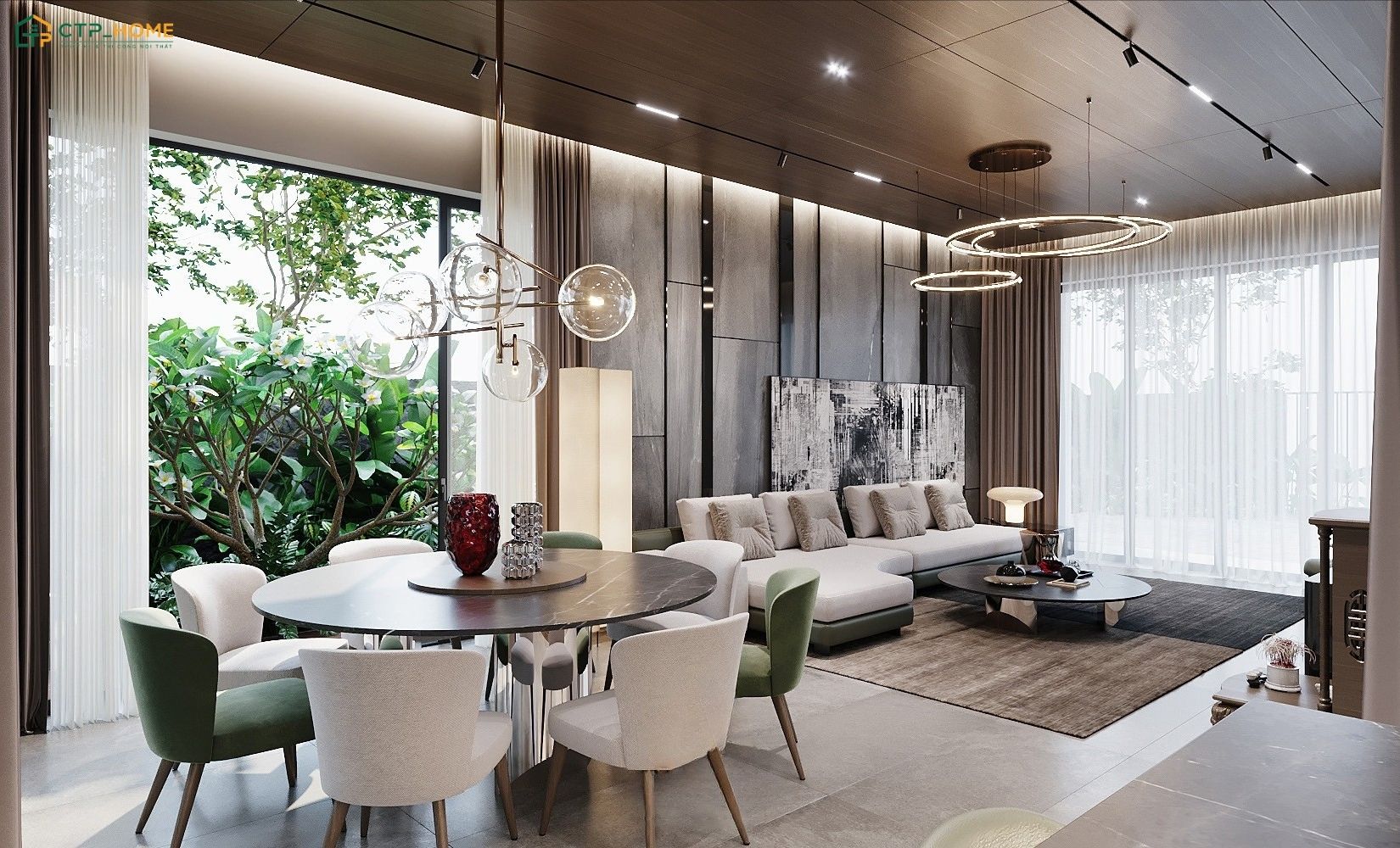 CTP Home là đơn vị thiết kế thi công nội thất biệt thự nghỉ dưỡng uy tín và chất lượng