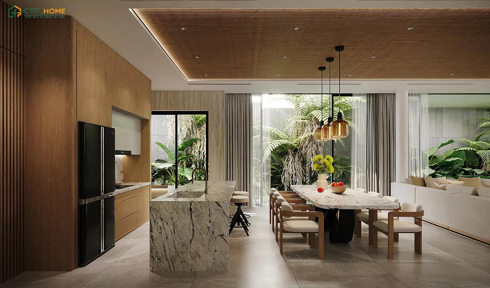 Thiết kế trang trí nội thất biệt thự nghỉ dưỡng ven biển với ánh sáng tự nhiên giúp không gian luôn sáng thoáng