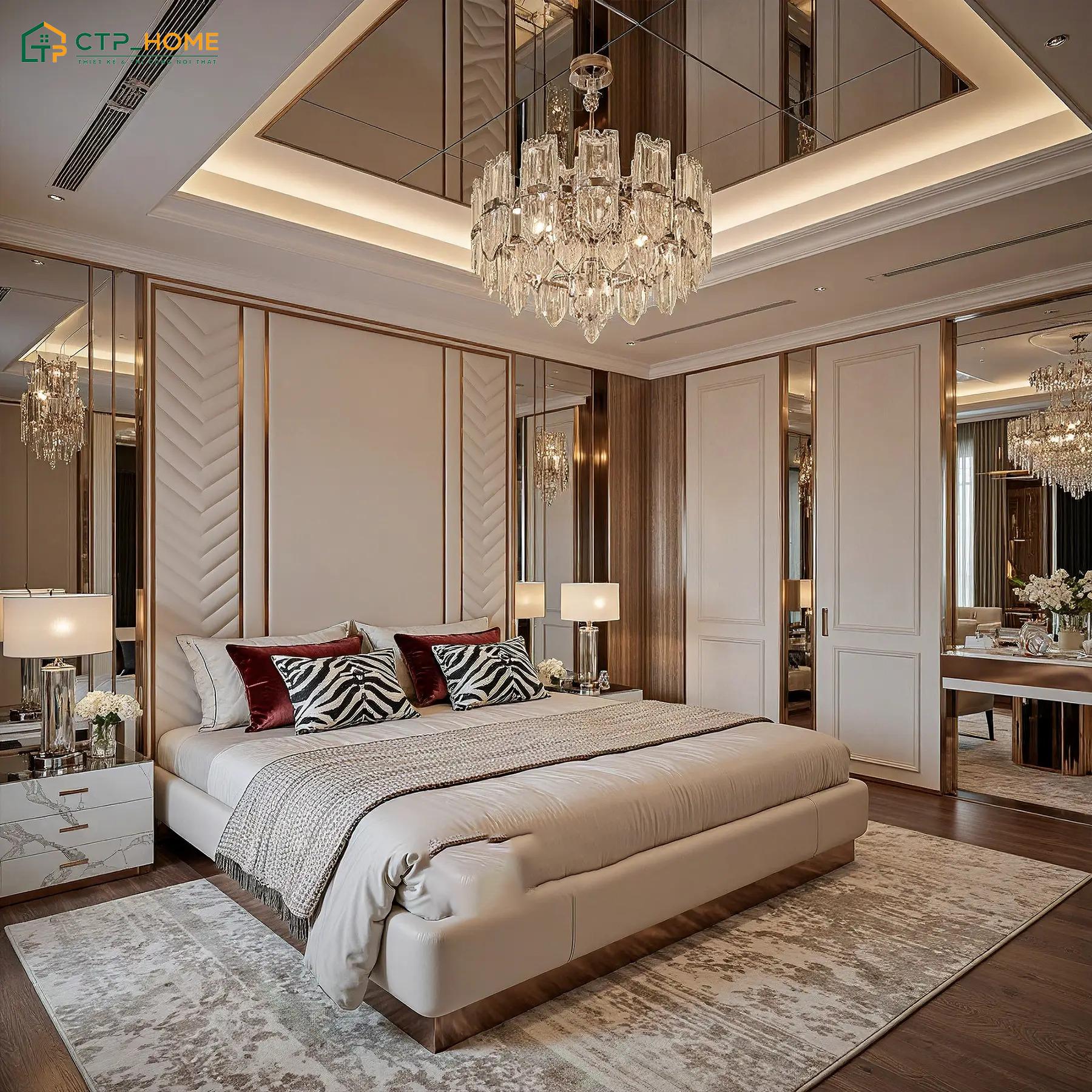 Căn biệt thự song lập phong cách Luxury sẽ tập chung vào sự chỉn chu trong từng chi tiết trang trí