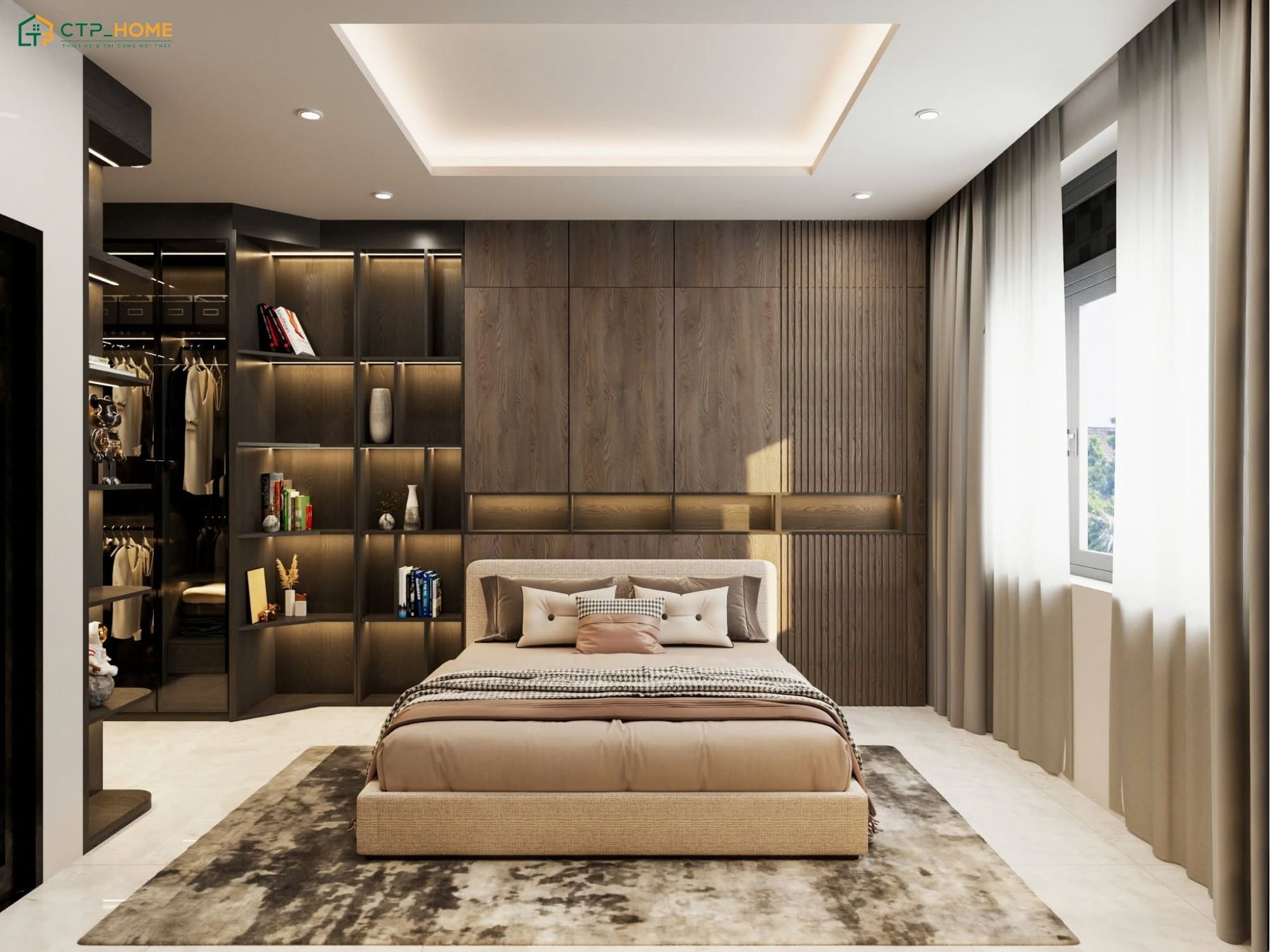 CTP Home - Đơn vị thiết kế nội thất nhà chung cư 100m2 uy tín hiện nay